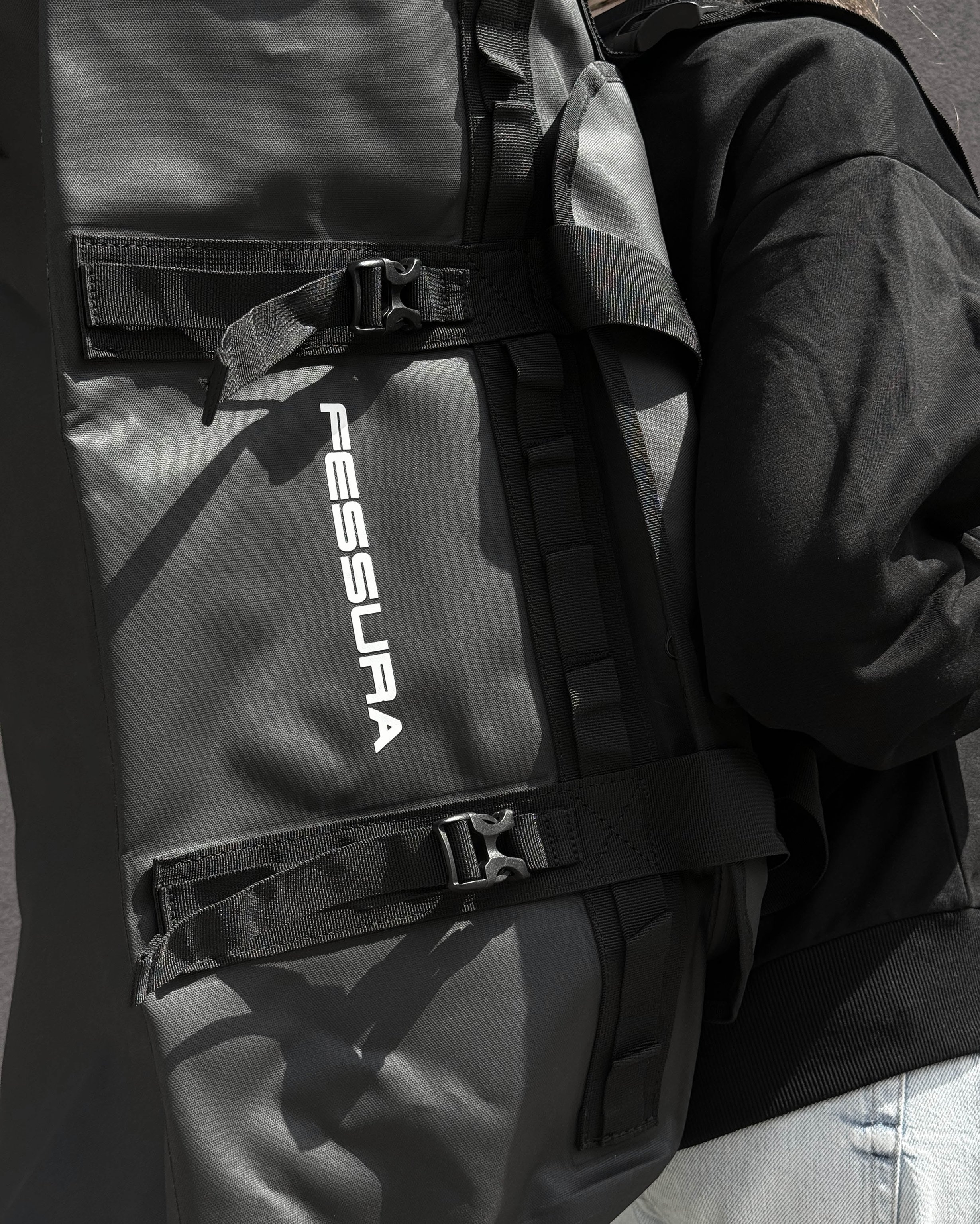 Fessura Italia Duffel Bag — Black, view 6