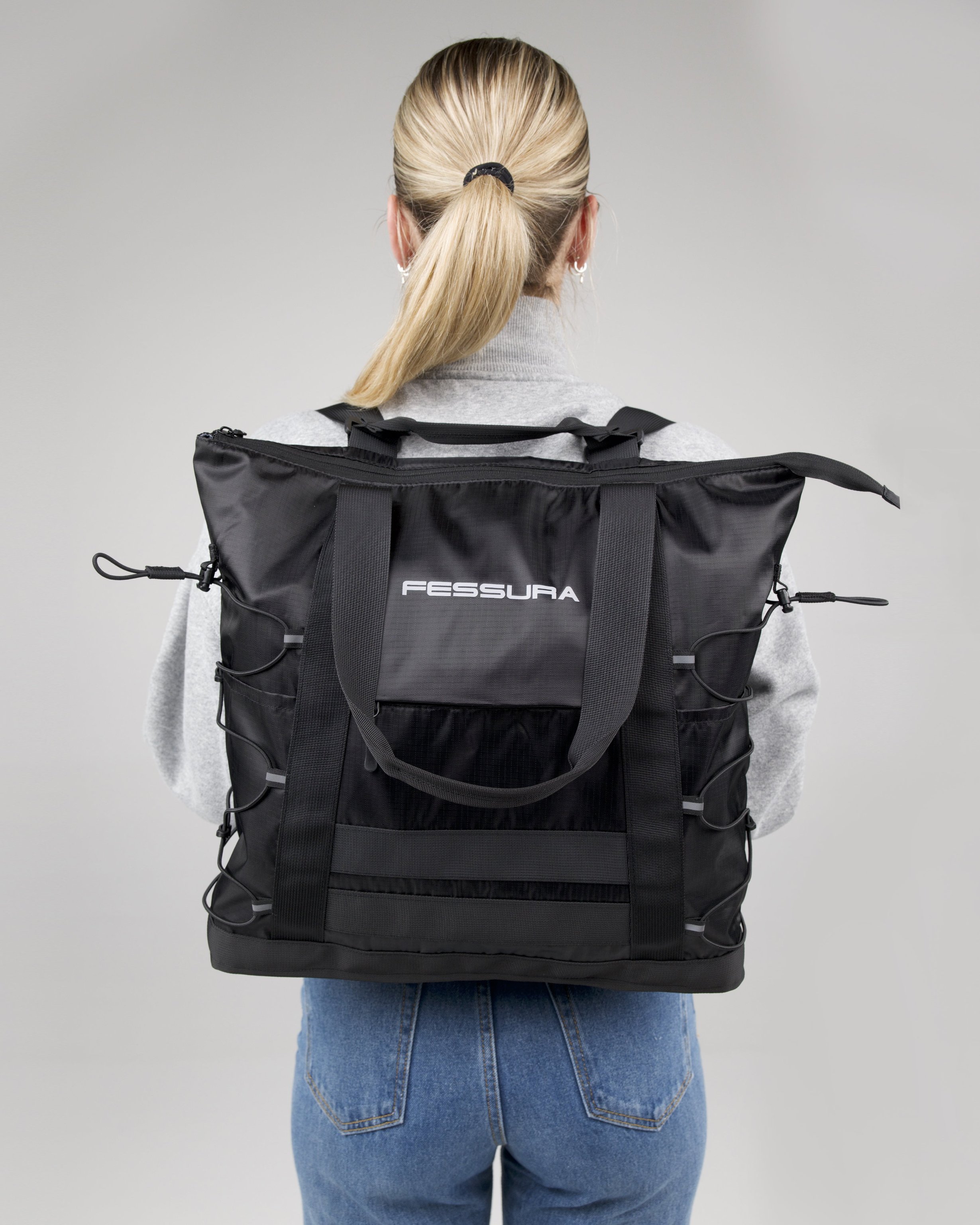 Fessura Italia Top Handle Bag — Black by Fessura