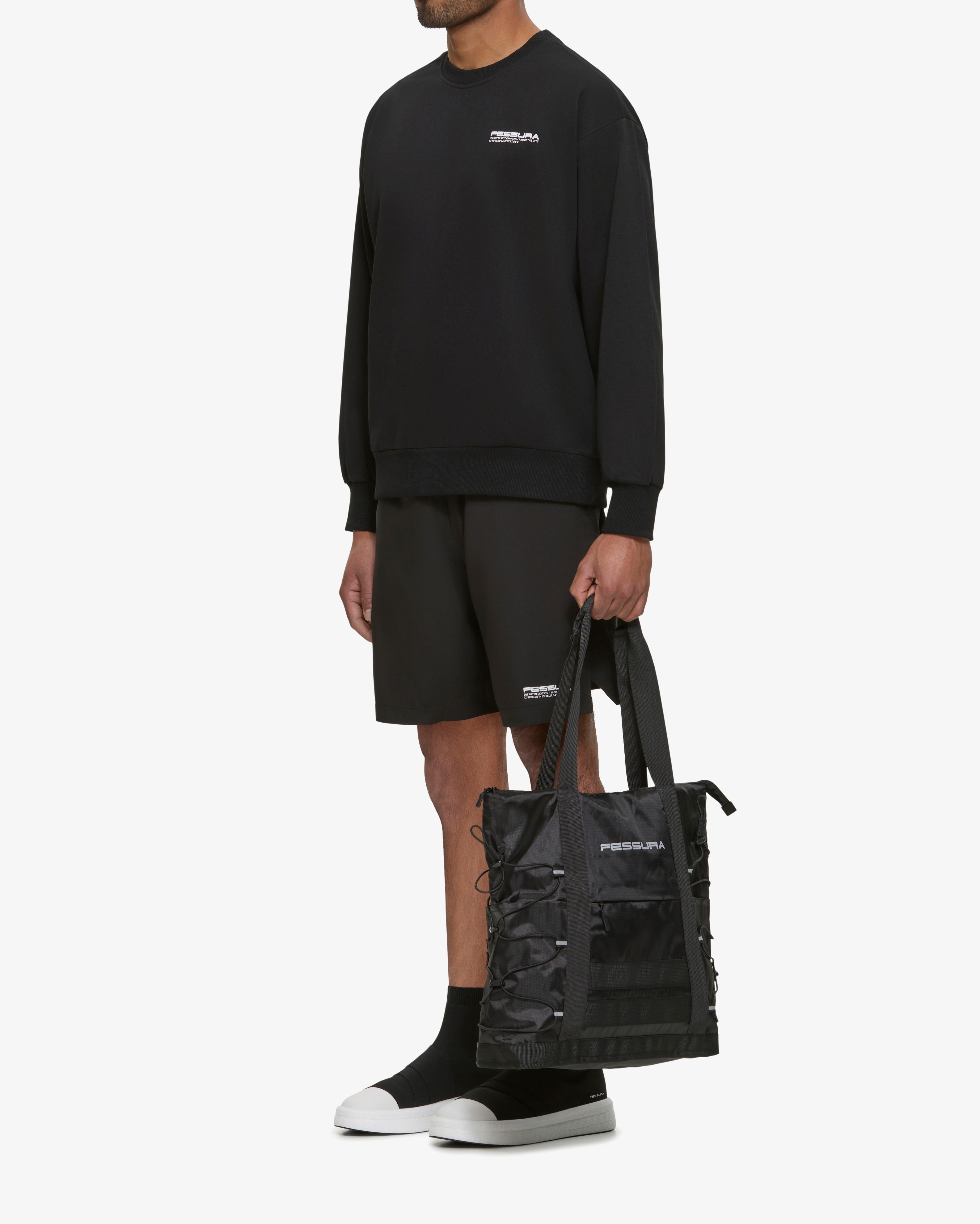 Fessura Italia Tote Bag — Black, view 8