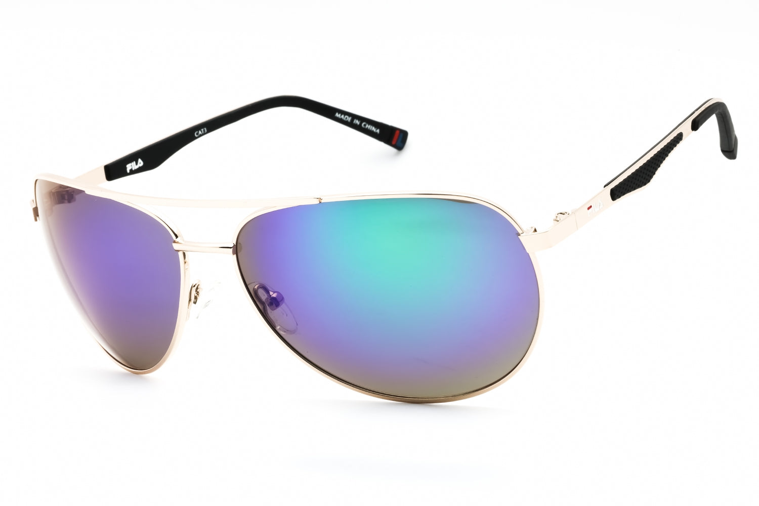 Fila SF9487 Mirrored Aviator Sunglasses — Gold by Fila