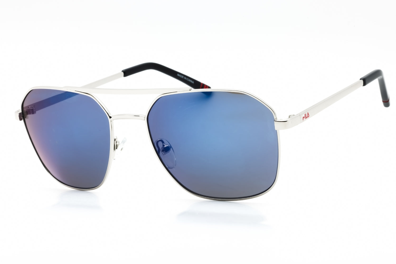 Fila SFI278 Metal Frame Sunglasses — Silver by Fila