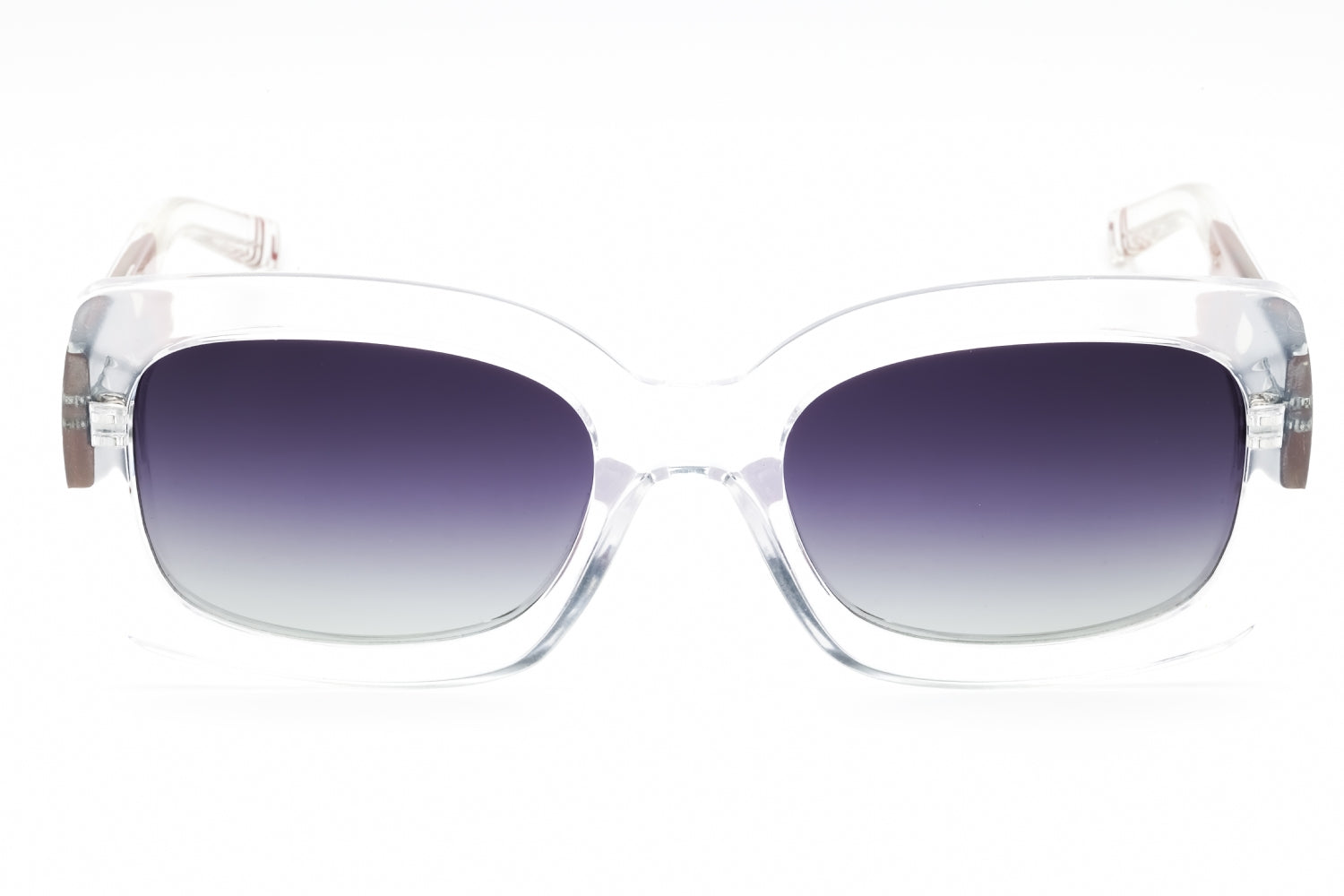 Fila SFI283 Clear Rectangular Acetate Sunglasses — Clear, view 2