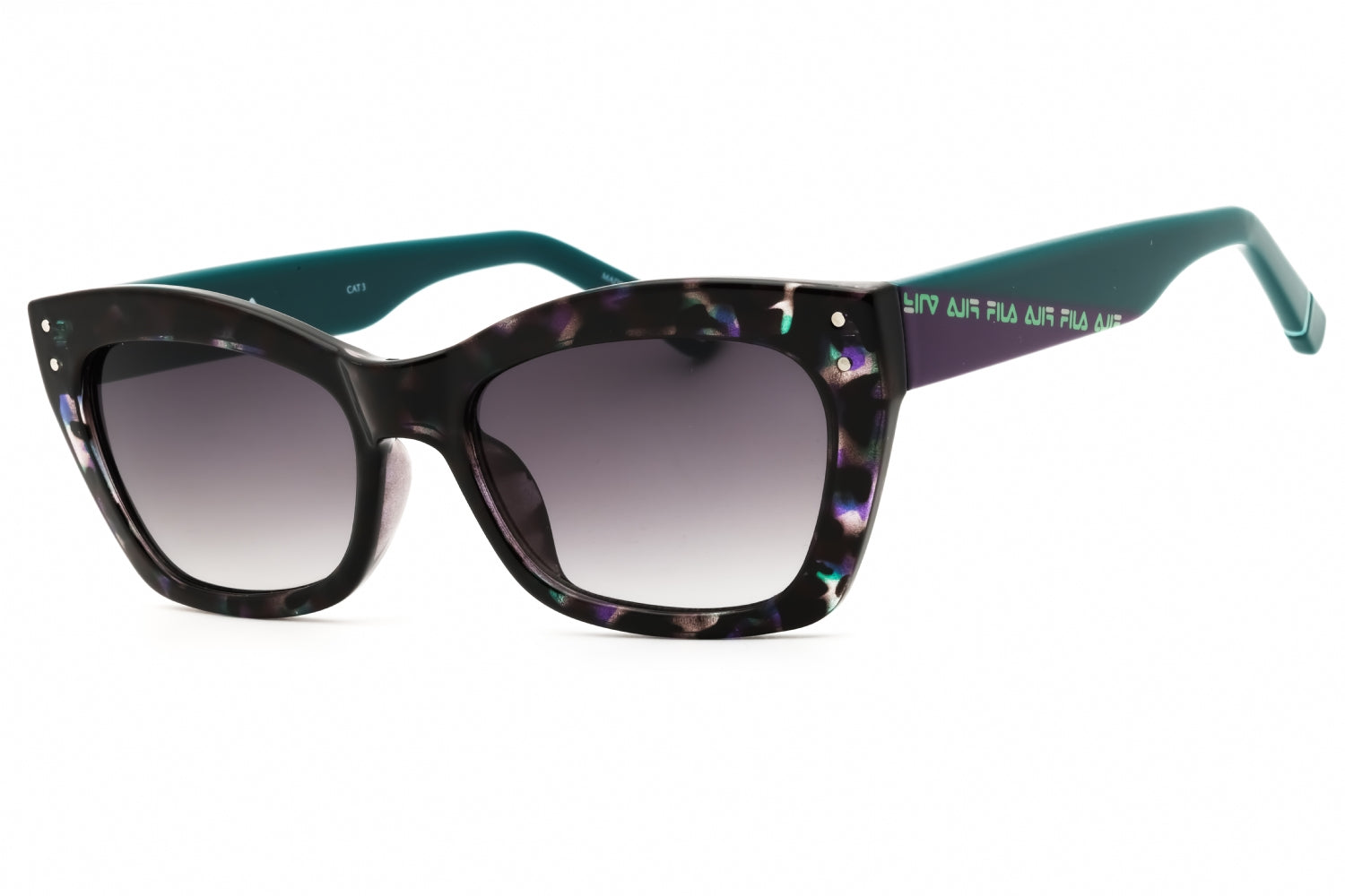 Fila SFI392 Cat-Eye Acetate Sunglasses — Black by Fila