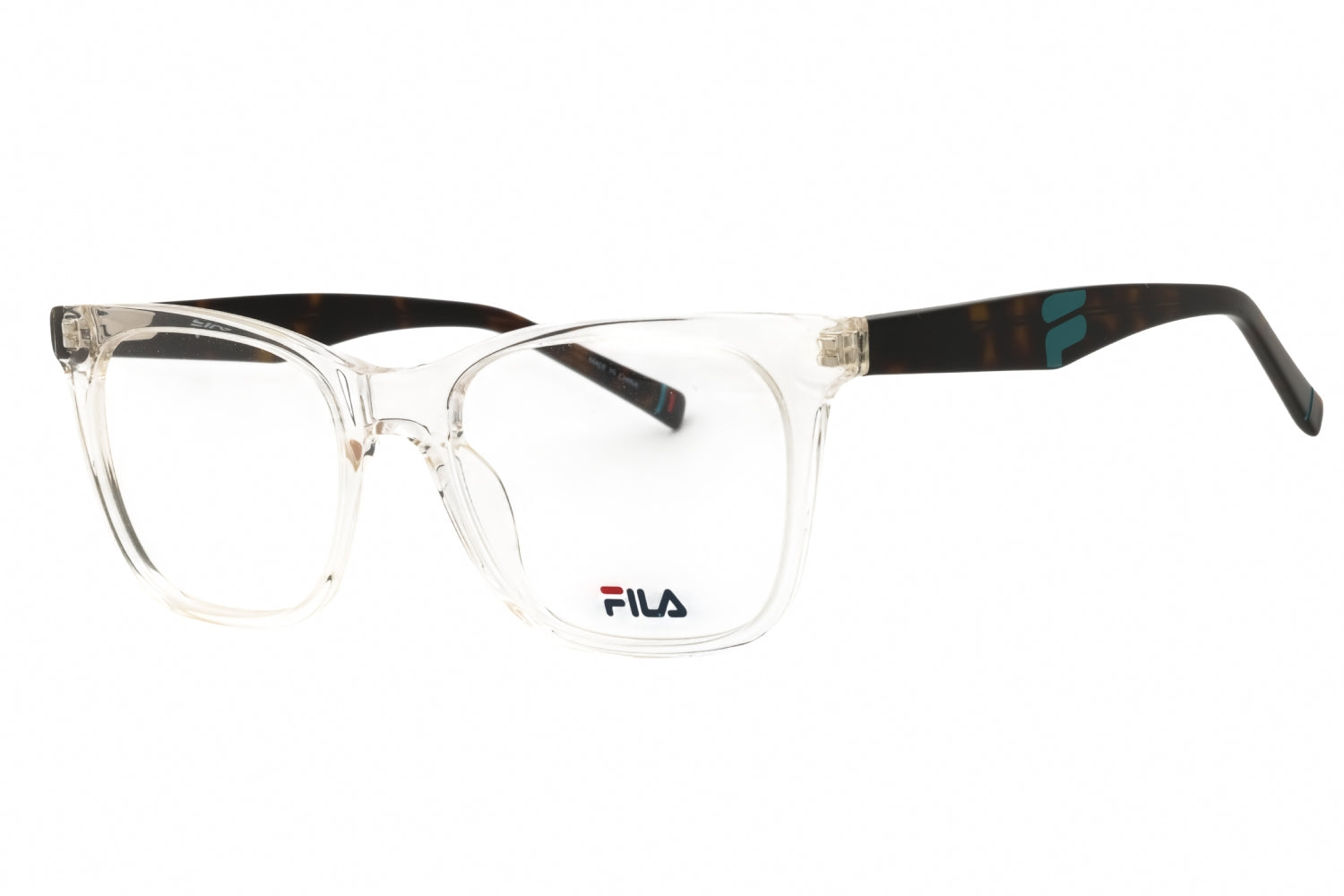 Fila VFI175 Clear Acetate Rectangular Eyeglasses — Clear by Fila