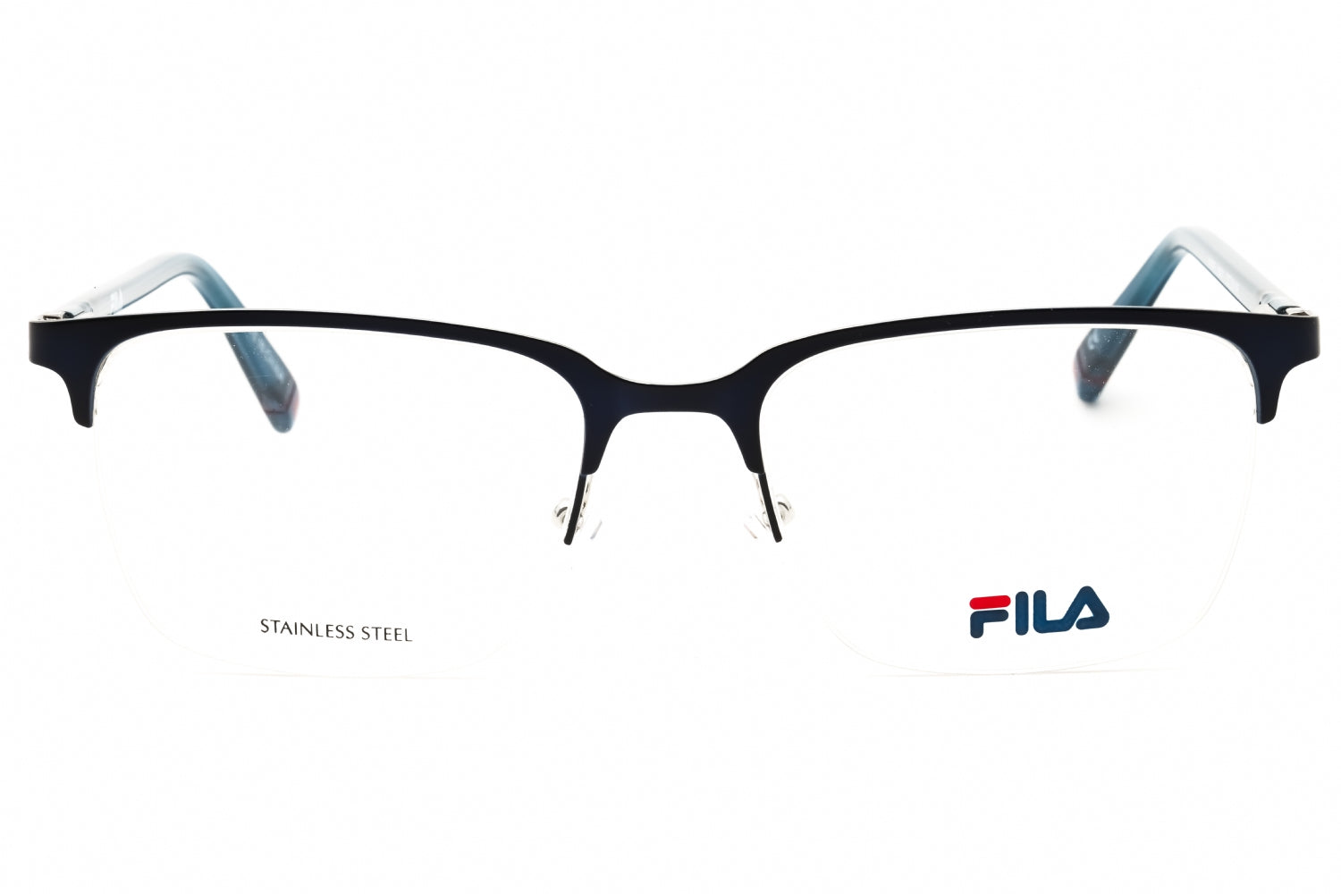 Fila VFI395 Rectangular Acetate-Metal Eyeglasses — Black, view 2