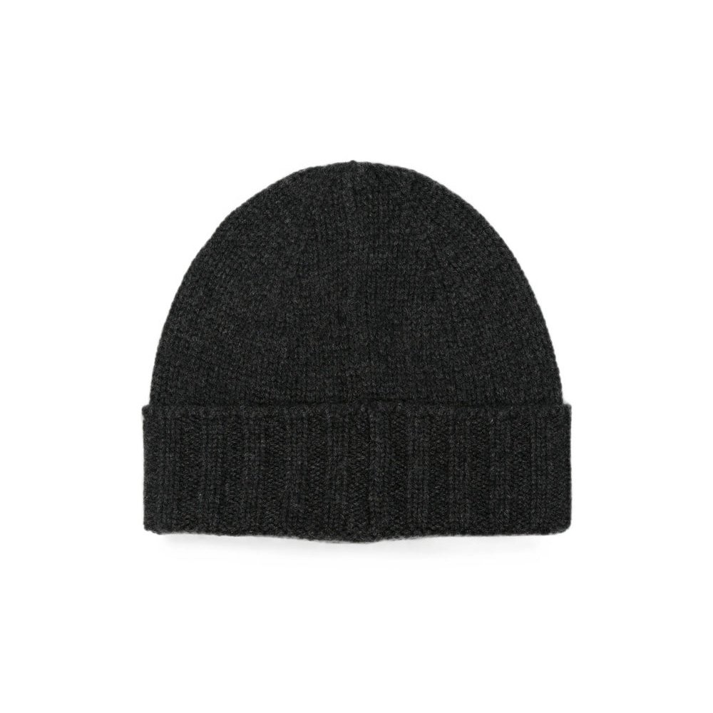 Fileria 10186 Cashmere Chunky-Knit Beanie — Gray, view 2