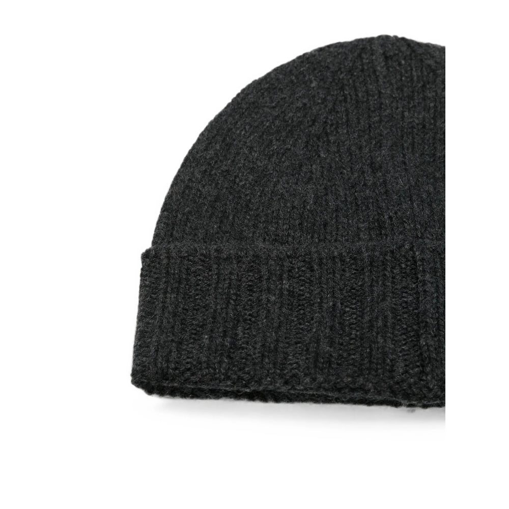 Fileria 10186 Cashmere Chunky-Knit Beanie — Gray, view 3