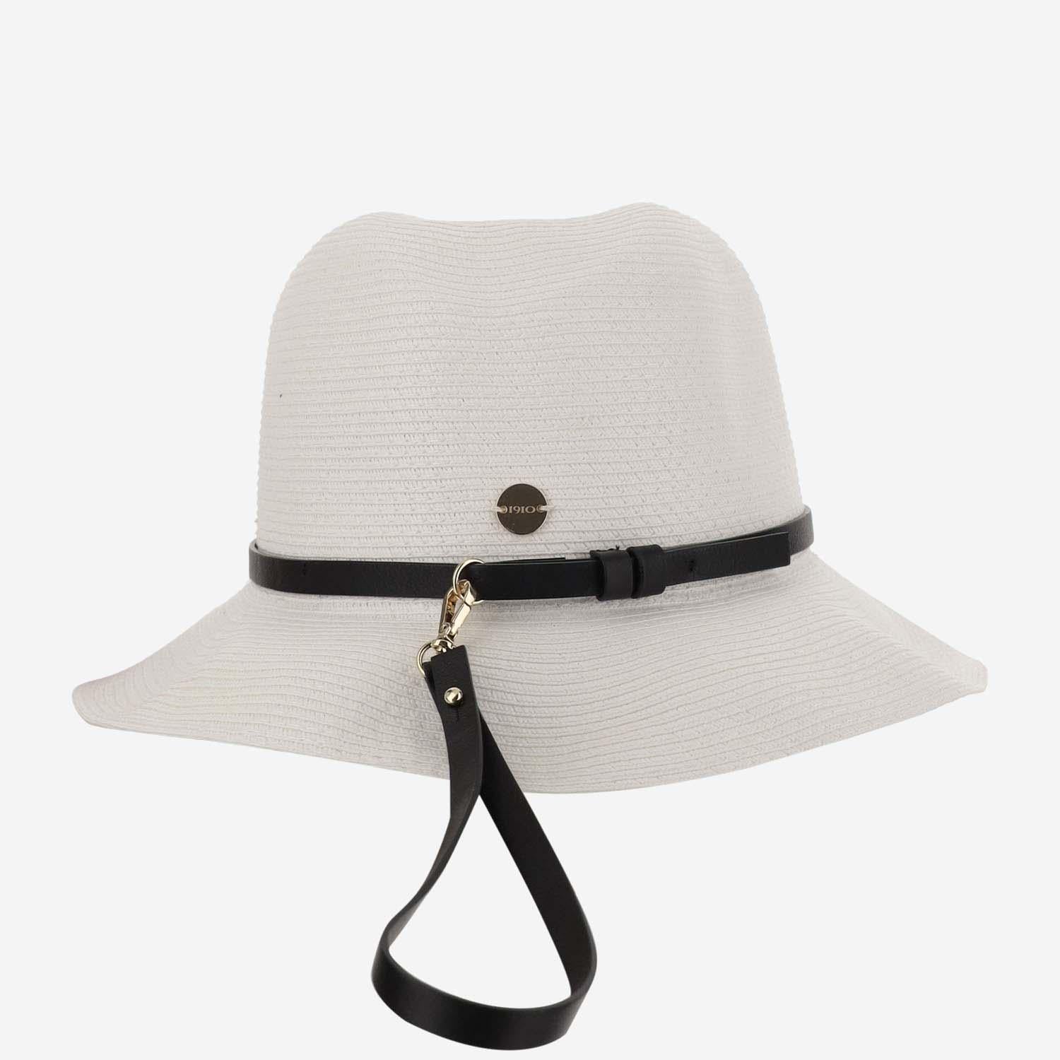 Filippo Catarzi CAT40 Paper Blend Panama Hat — White, view 3