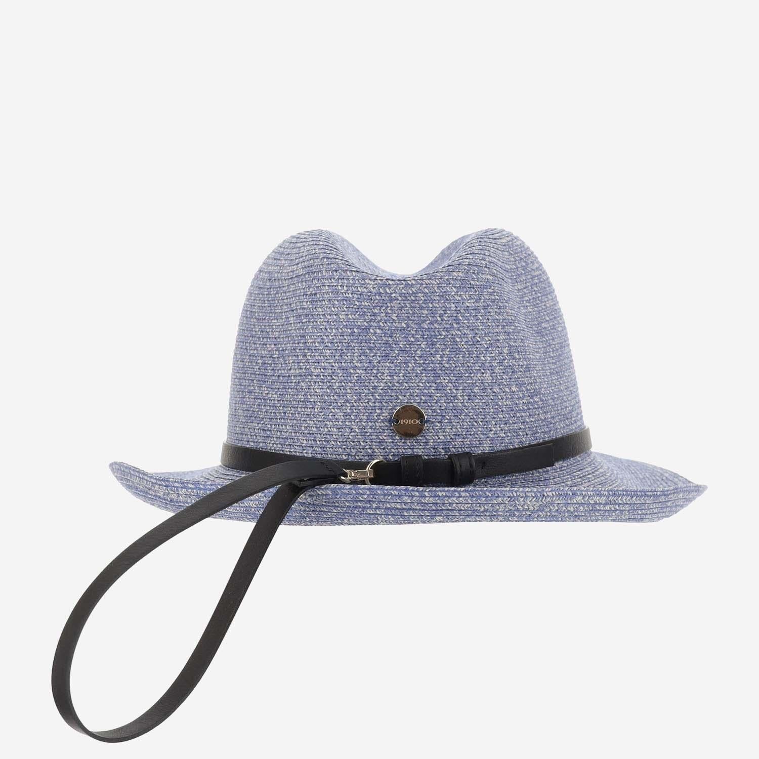 Filippo Catarzi CAT40 Paper Blend Sun Hat — Blue, view 4