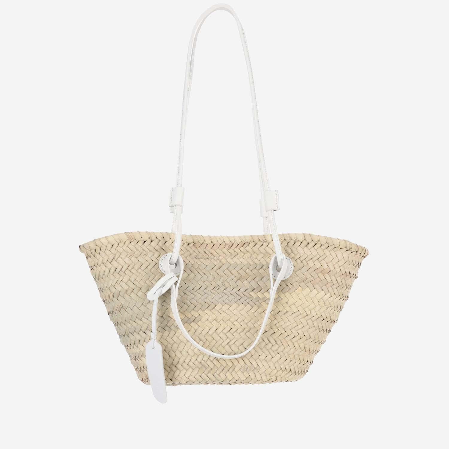 Filippo Catarzi Woven Straw Shoulder Bag — Beige, view 2
