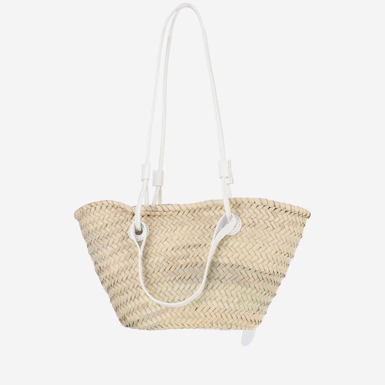 Filippo Catarzi Woven Straw Shoulder Bag — Beige, view 3