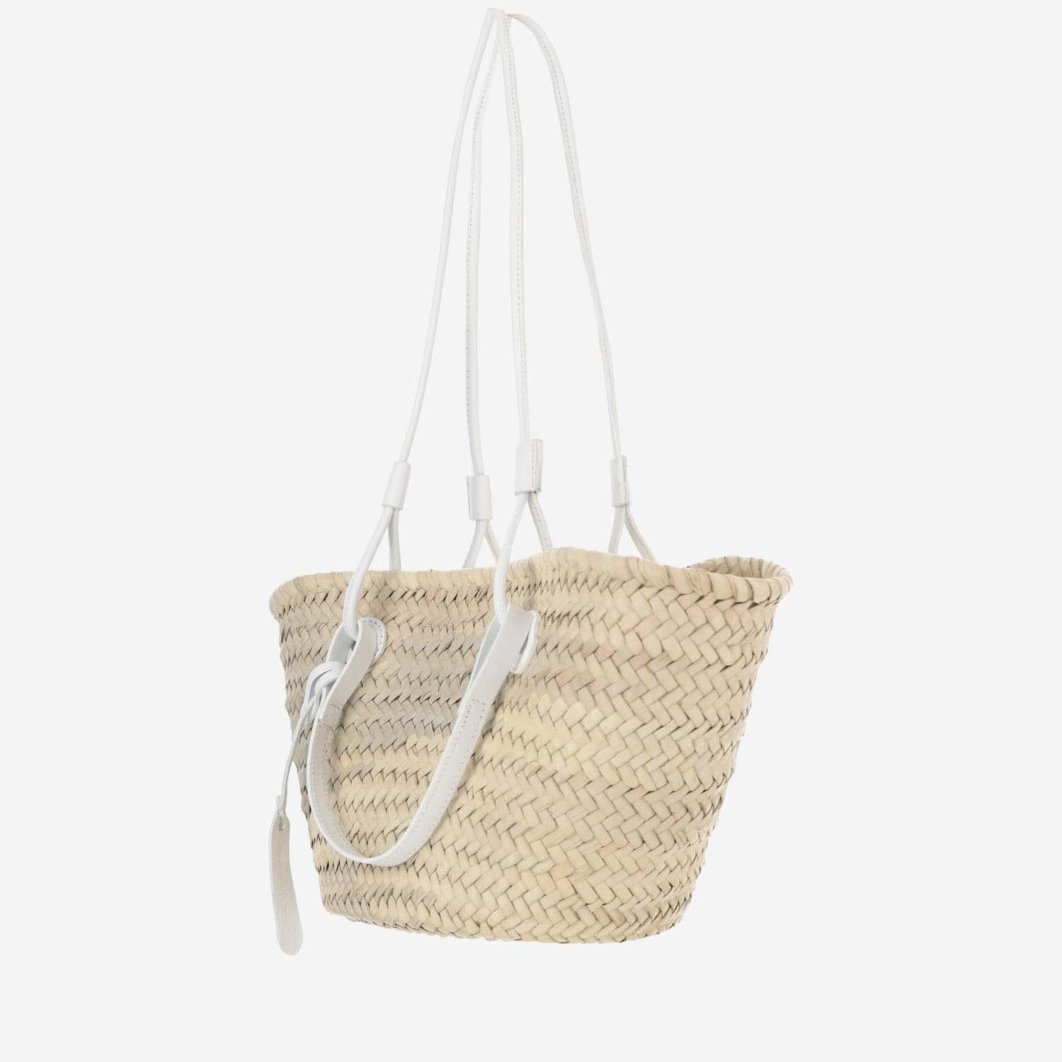 Filippo Catarzi Woven Straw Shoulder Bag — Beige, view 4