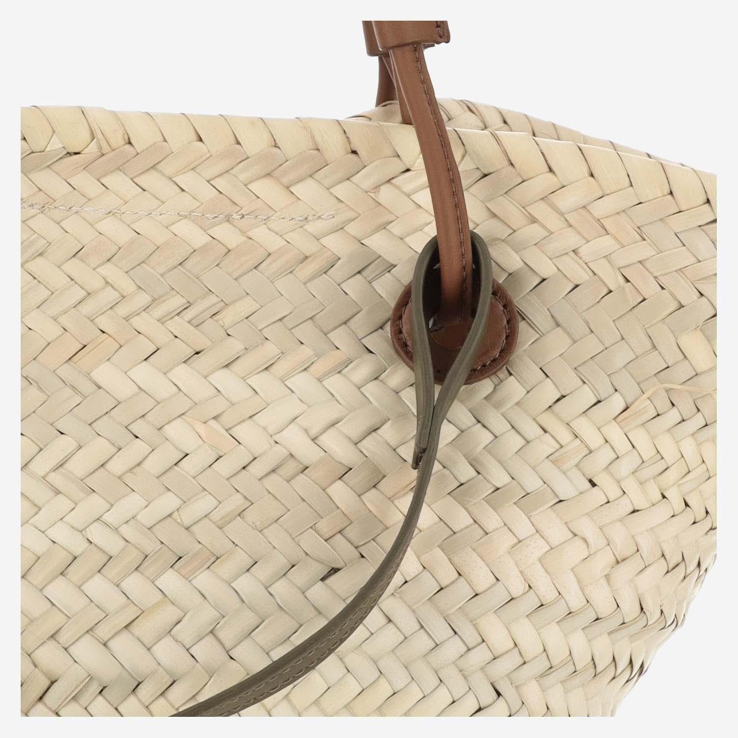 Filippo Catarzi Woven Straw Shoulder Bag — Beige by Filippo Catarzi