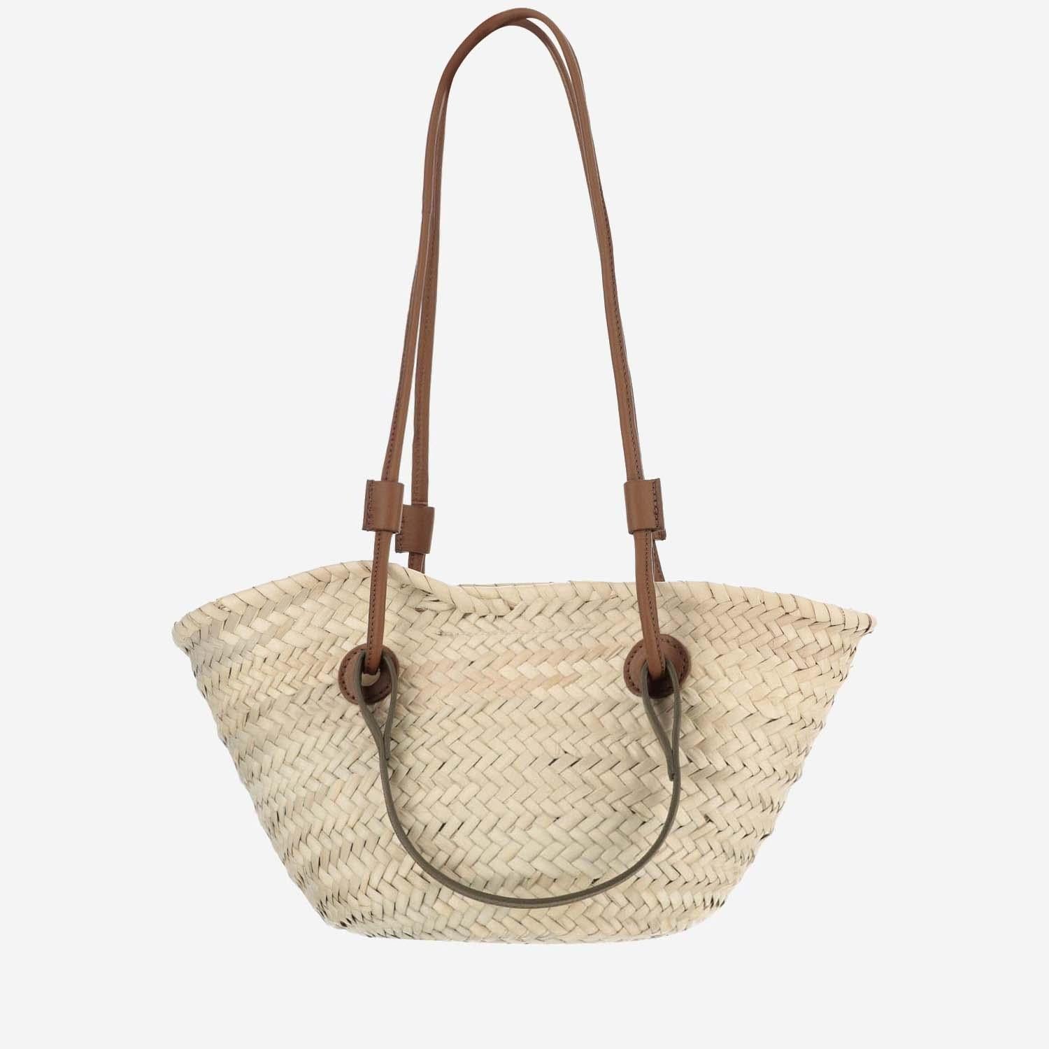 Filippo Catarzi Woven Straw Shoulder Bag — Beige, view 2