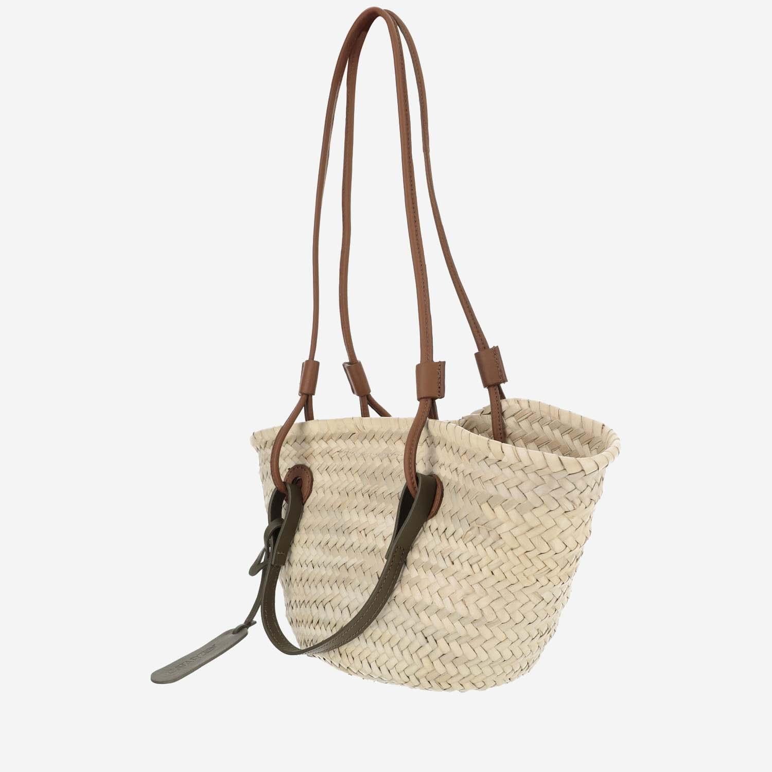 Filippo Catarzi Woven Straw Shoulder Bag — Beige, view 3