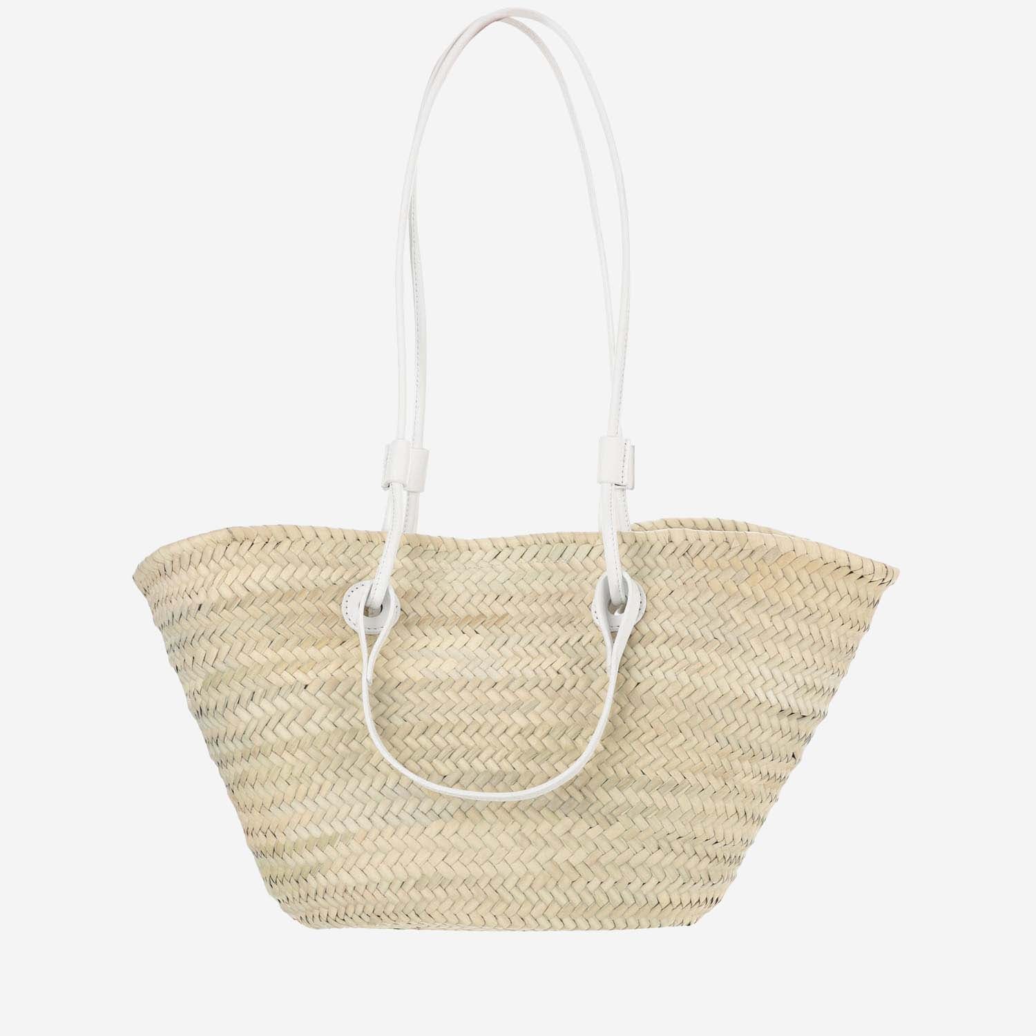 Filippo Catarzi Woven Straw Shoulder Bag — Beige, view 2
