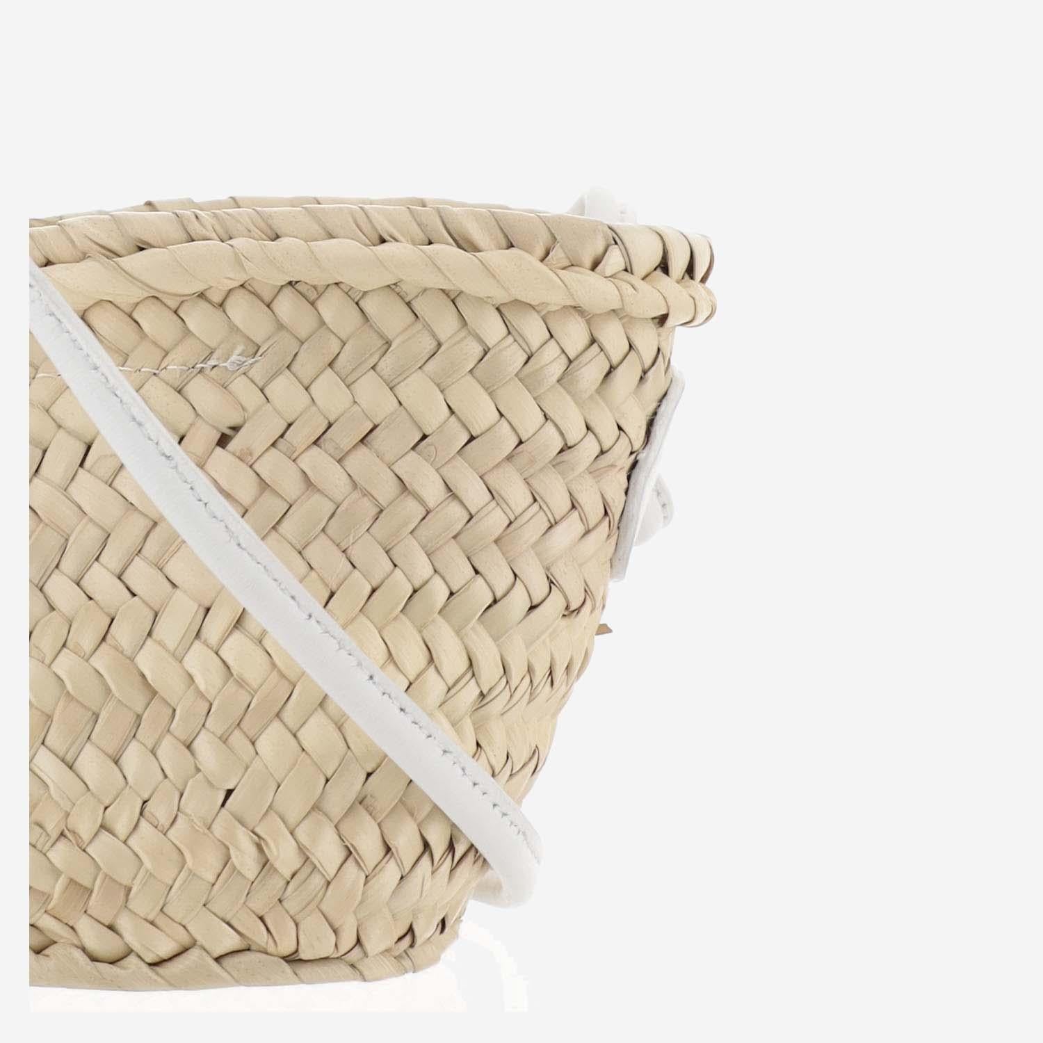 Filippo Catarzi Woven Straw Shoulder Bag — Beige, view 3