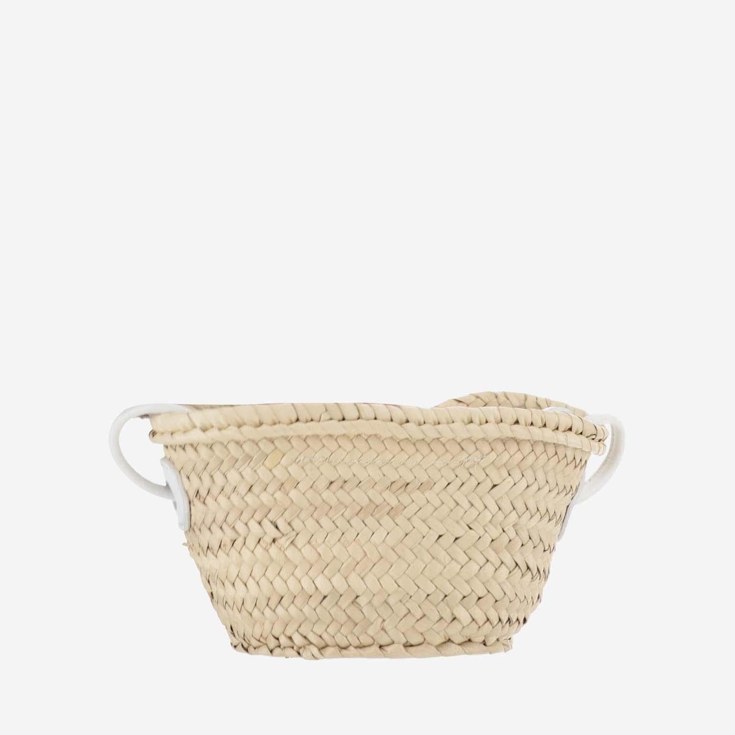 Filippo Catarzi Woven Straw Shoulder Bag — Beige, view 4