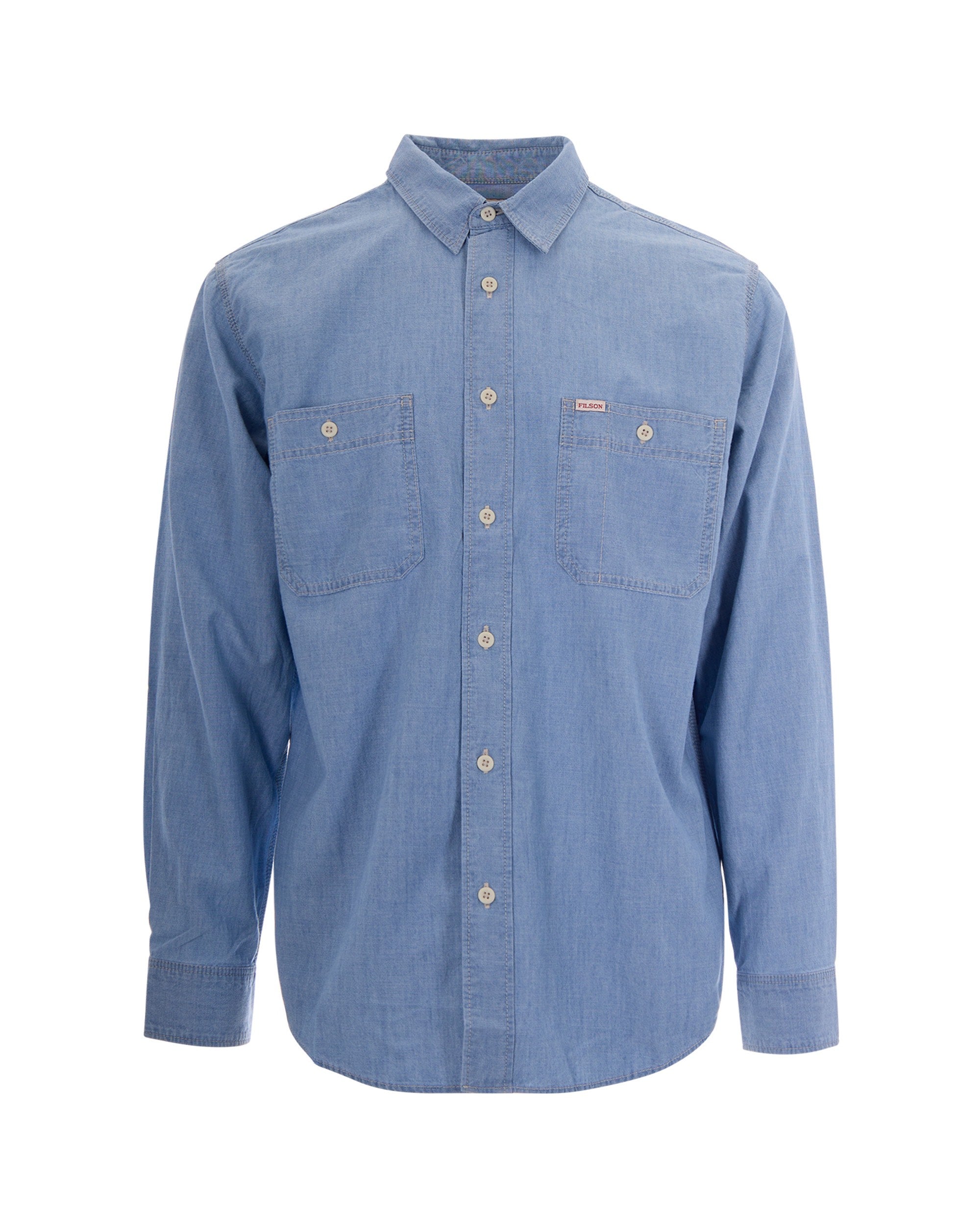 Filson Chambray Cotton Shirt — Blue by Filson
