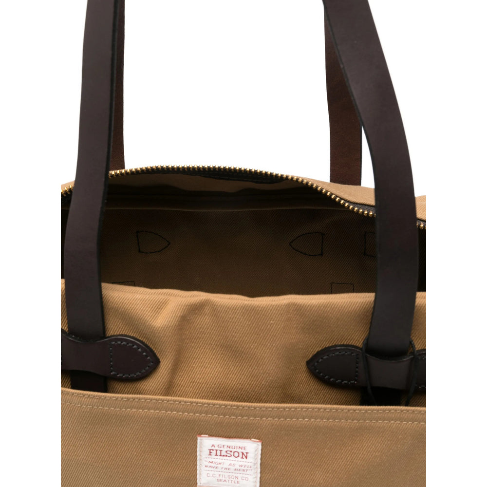 Filson Cotton Shoulder Bag — Beige, view 3