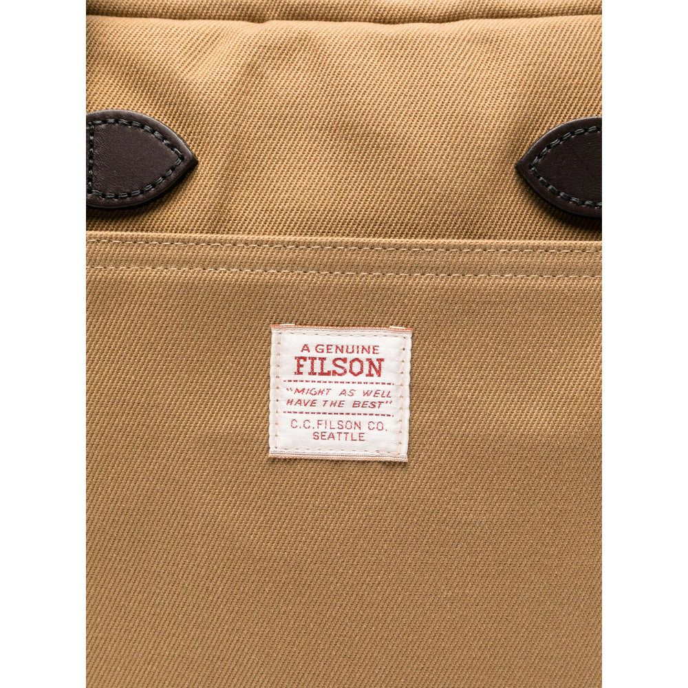 Filson Cotton Shoulder Bag — Beige, view 4