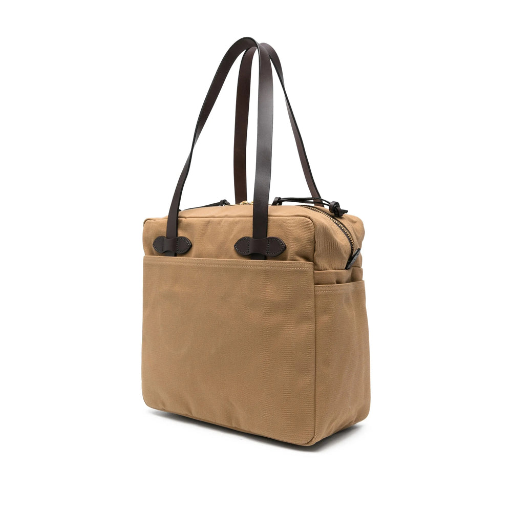 Filson Cotton Shoulder Bag — Beige, view 5