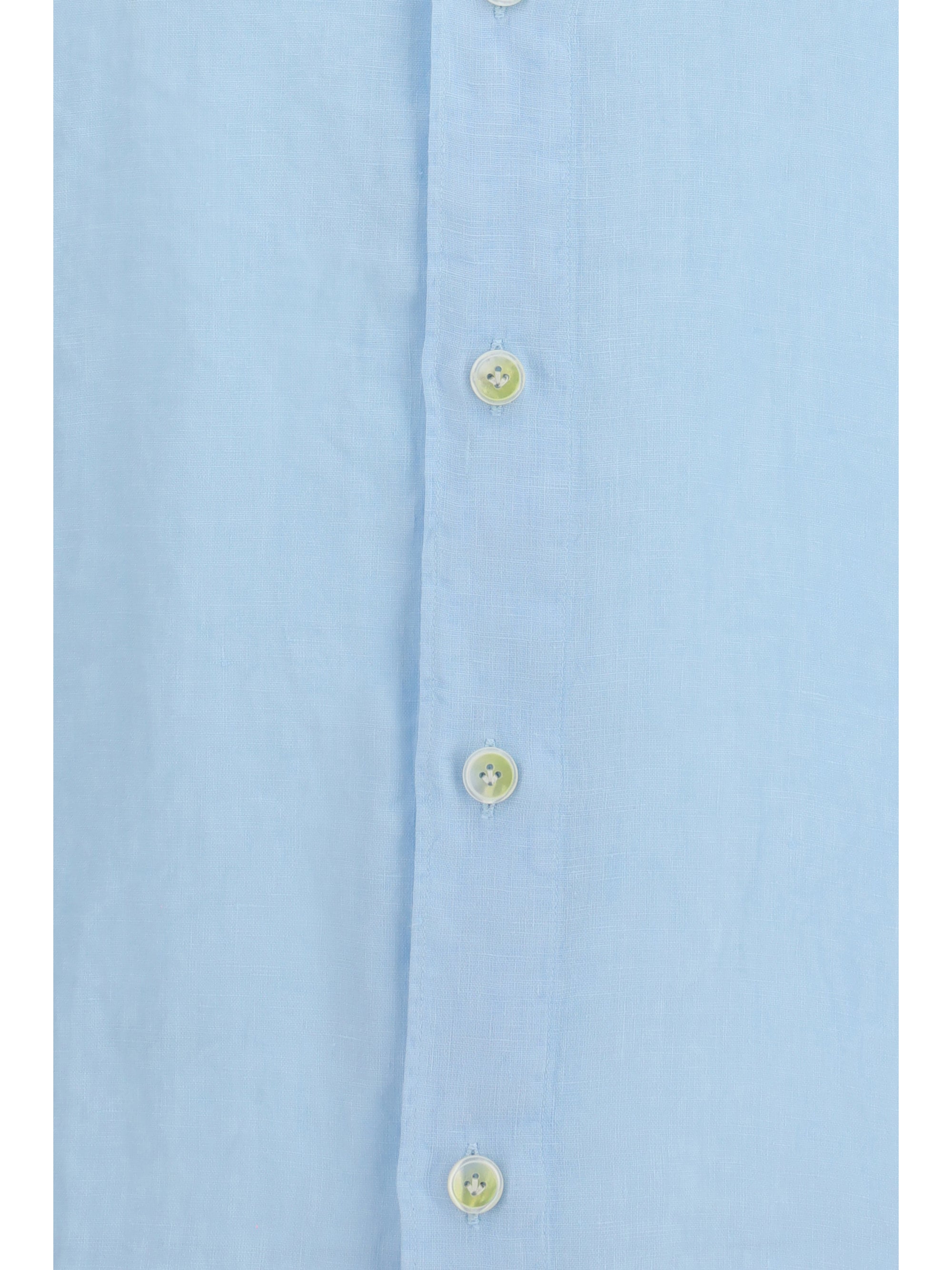 Finamore Tokyo Shirt — Blue, view 3
