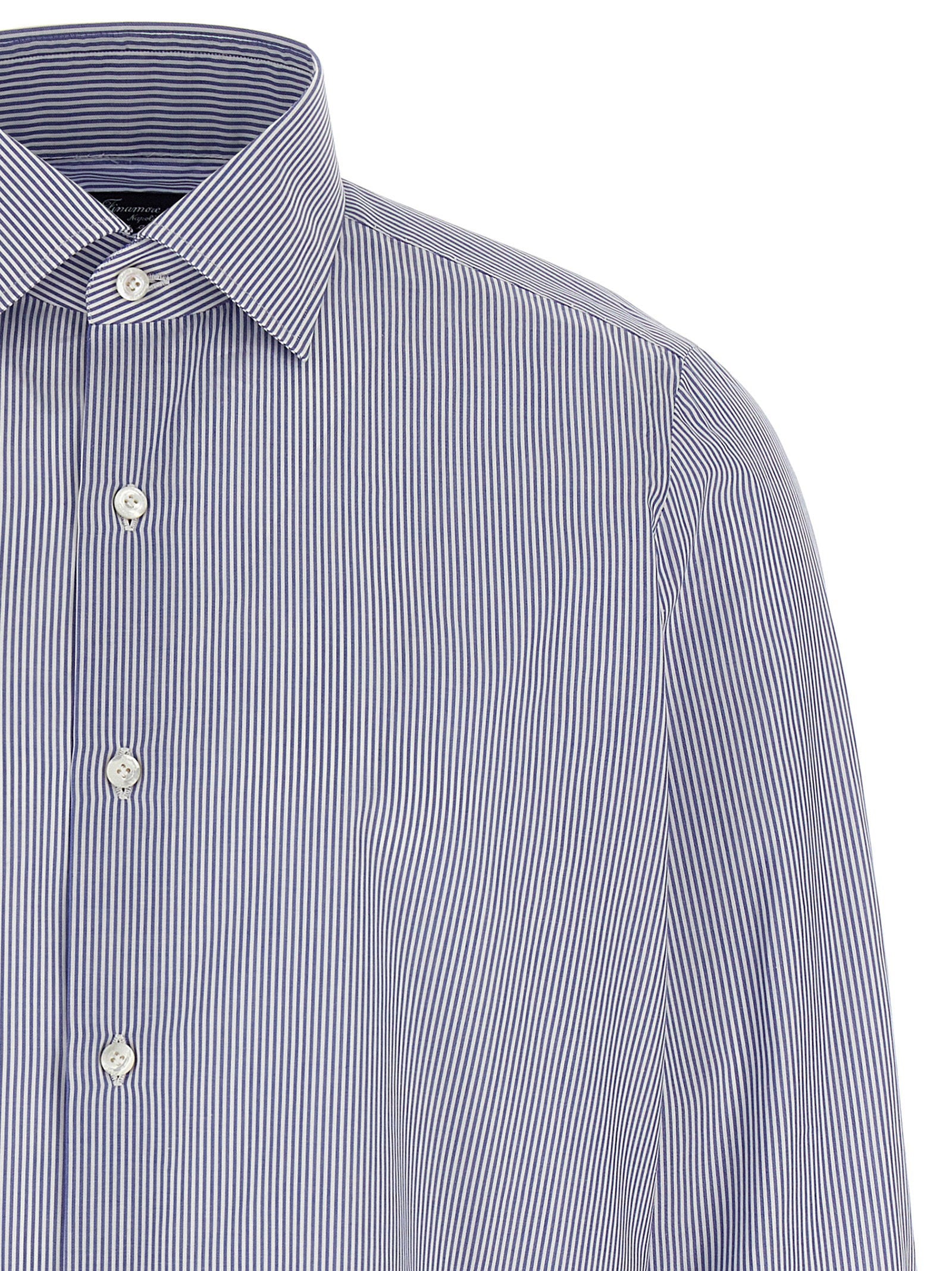 Finamore Napoli Shirt — Blue, view 3