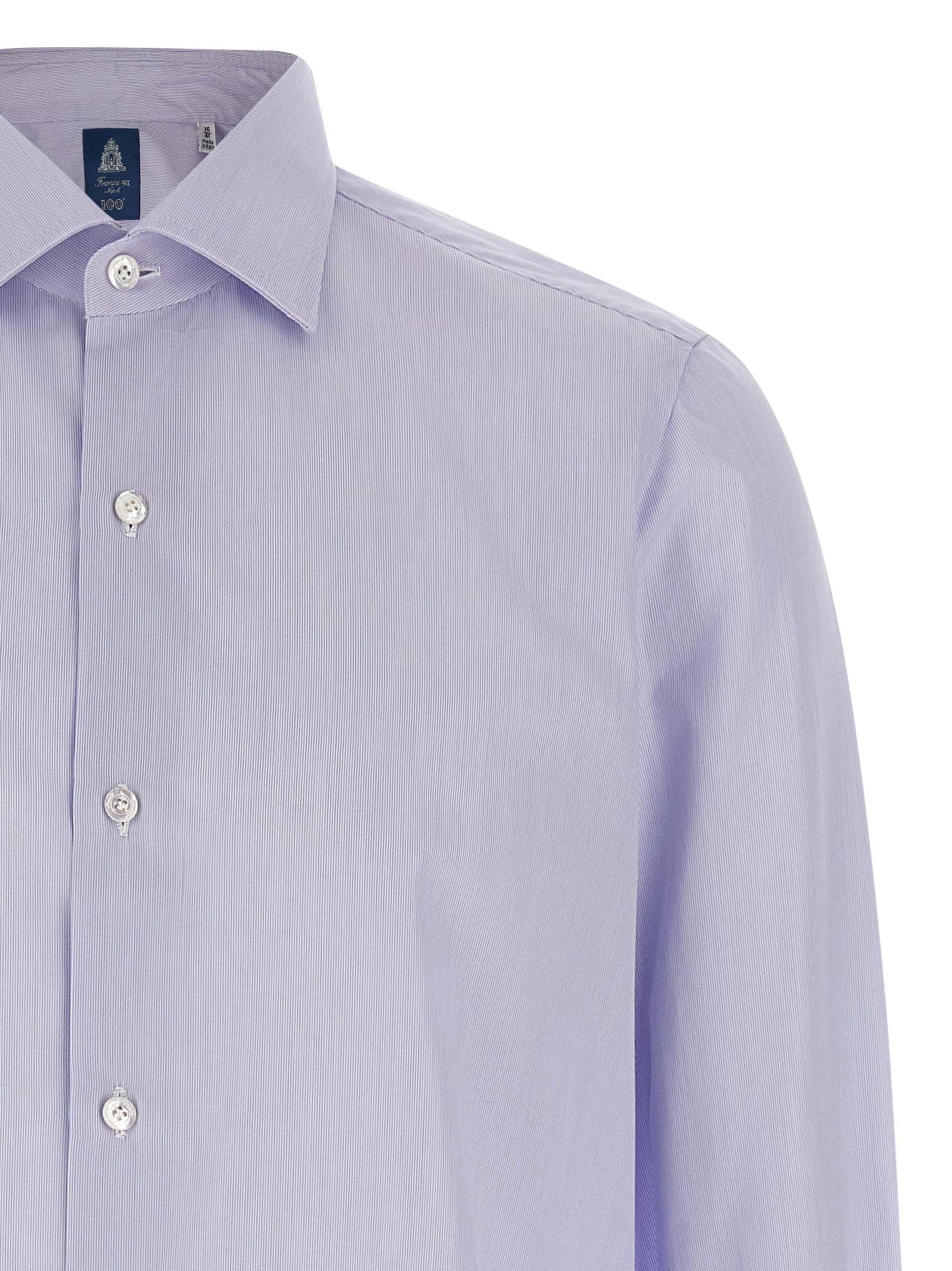 Finamore Napoli Shirt — Lavender, view 3