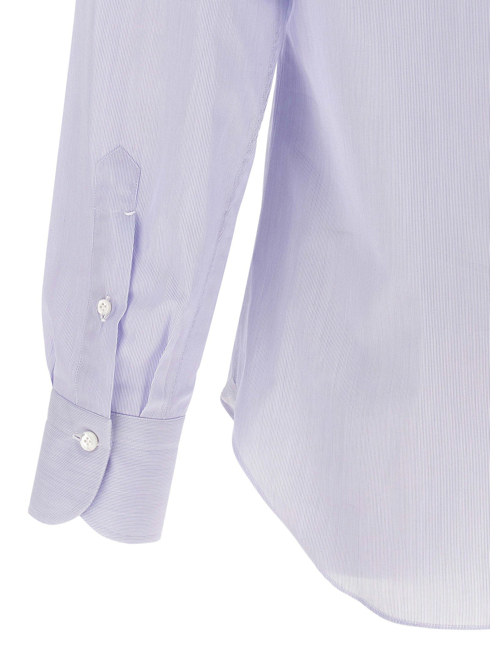 Finamore Napoli Shirt — Lavender, view 4