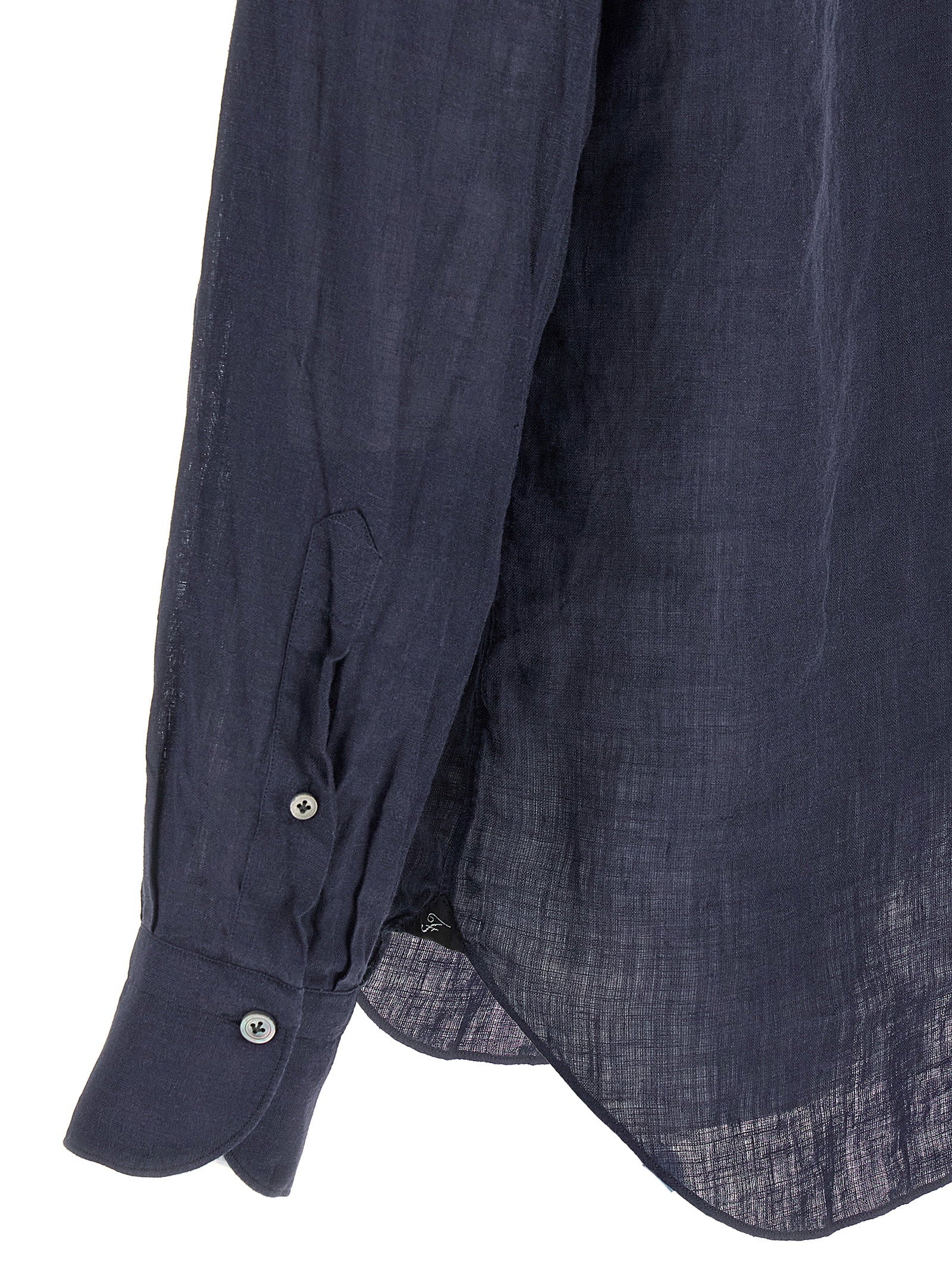 Finamore Shirt — Navy, view 4