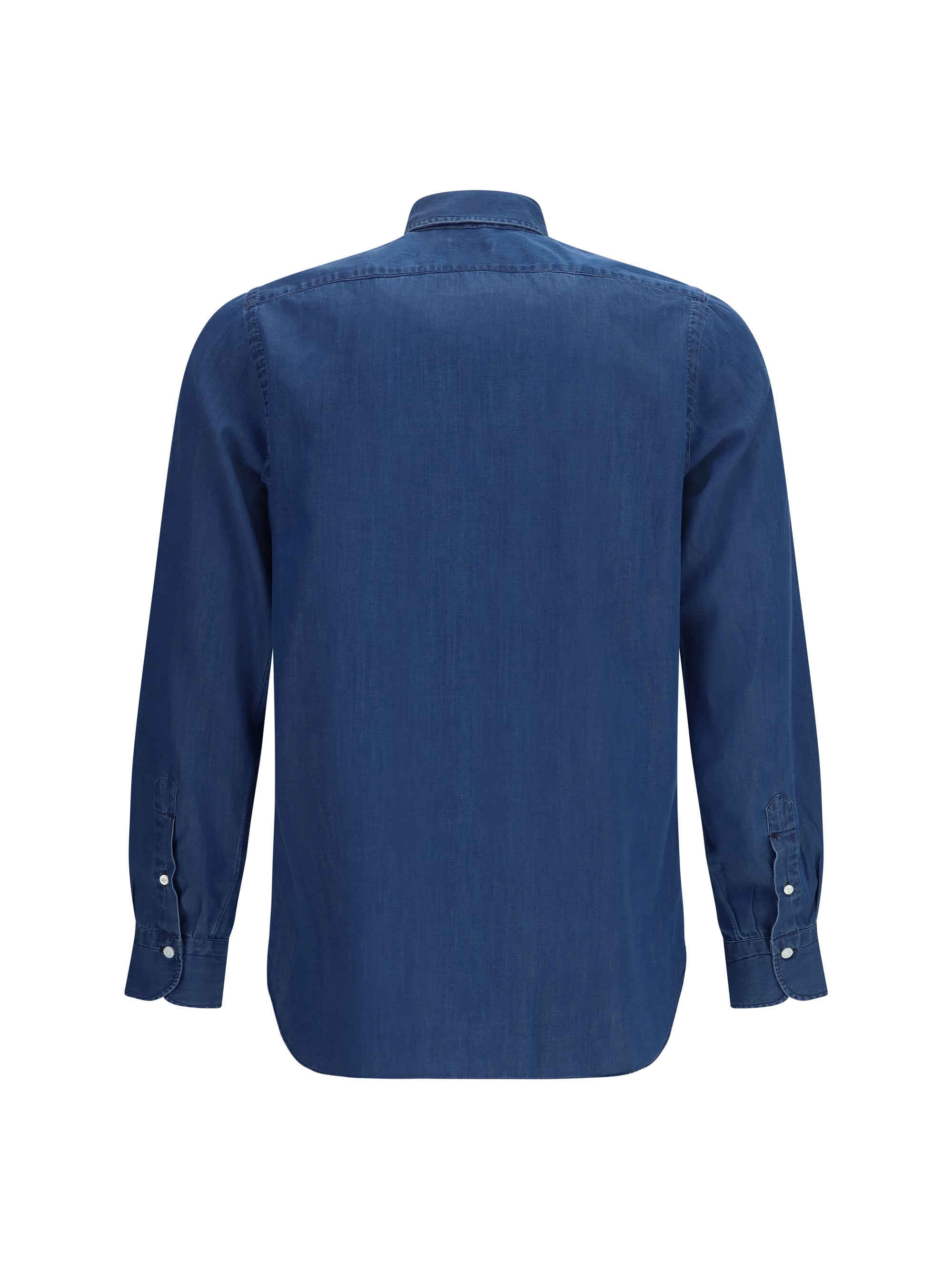 Finamore Napoli Shirt — Navy, view 2