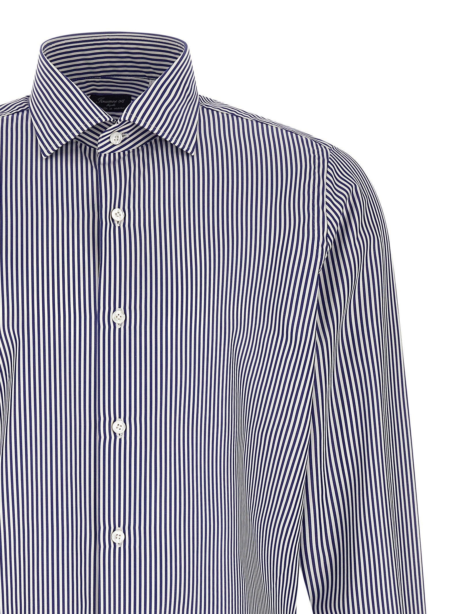 Finamore Napoli Shirt — Navy, view 3