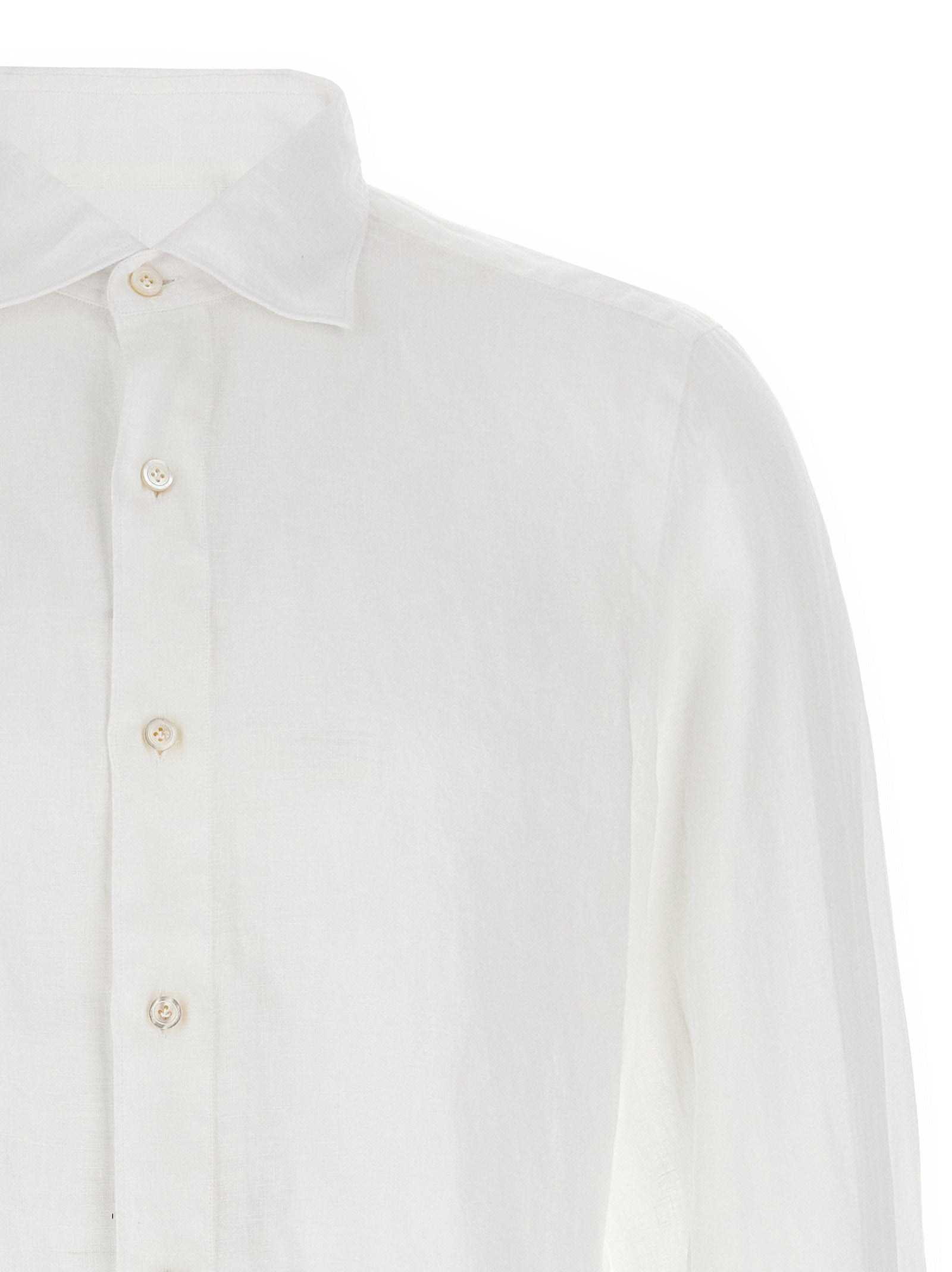 Finamore Gaeta Shirt — White, view 3