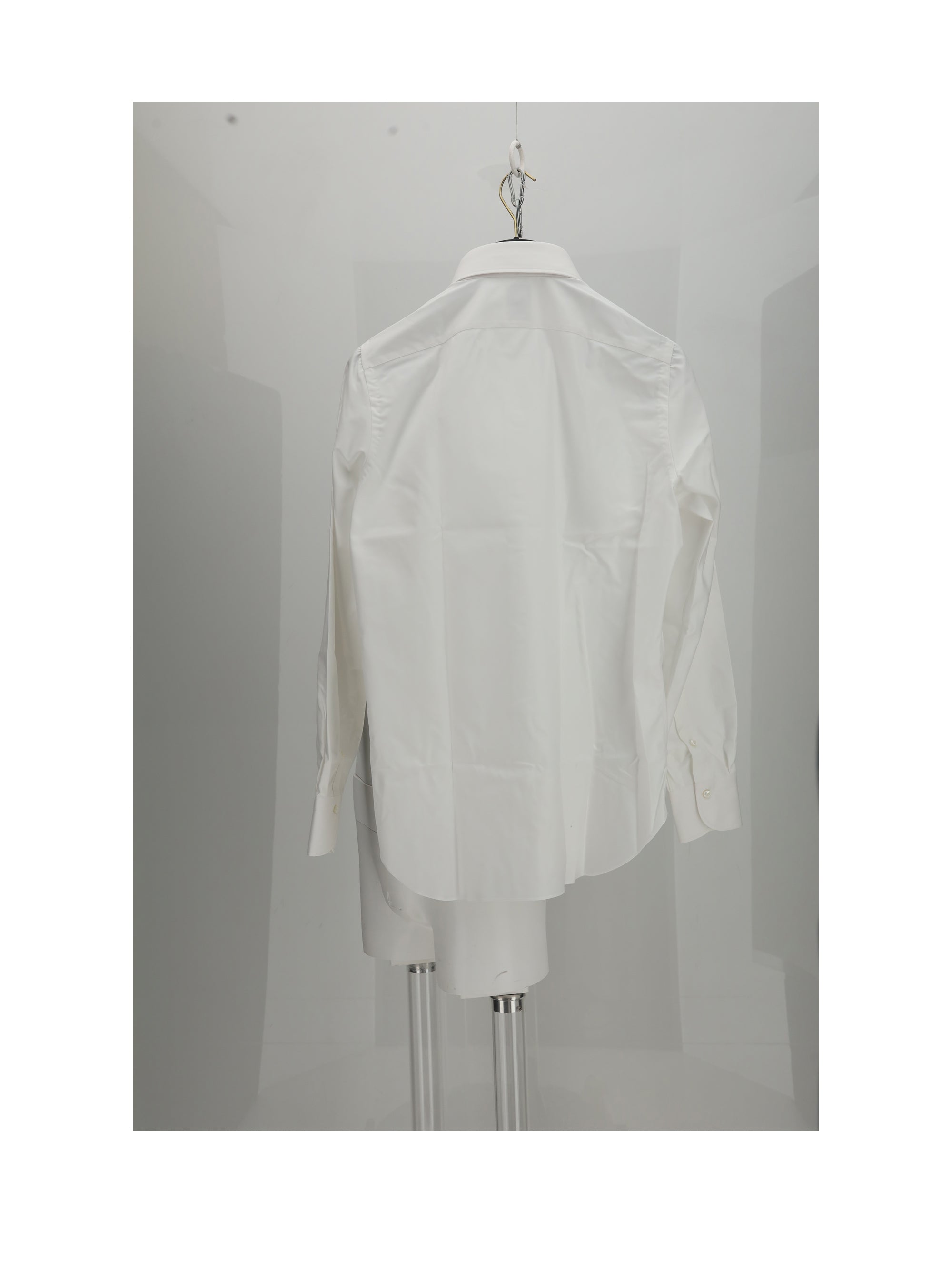 Finamore Cotton Dress Shirt — White, view 2