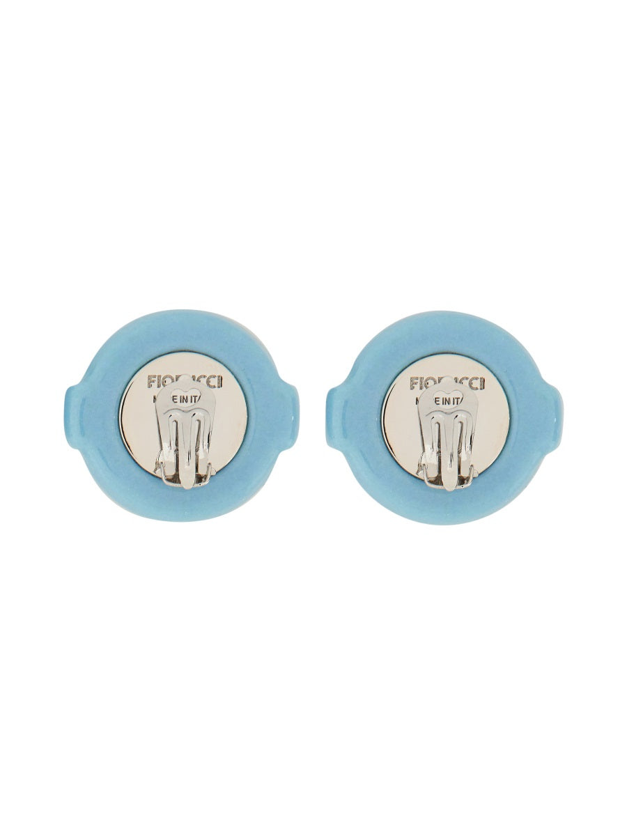 Fiorucci Lollipop Earrings — Blue, view 2
