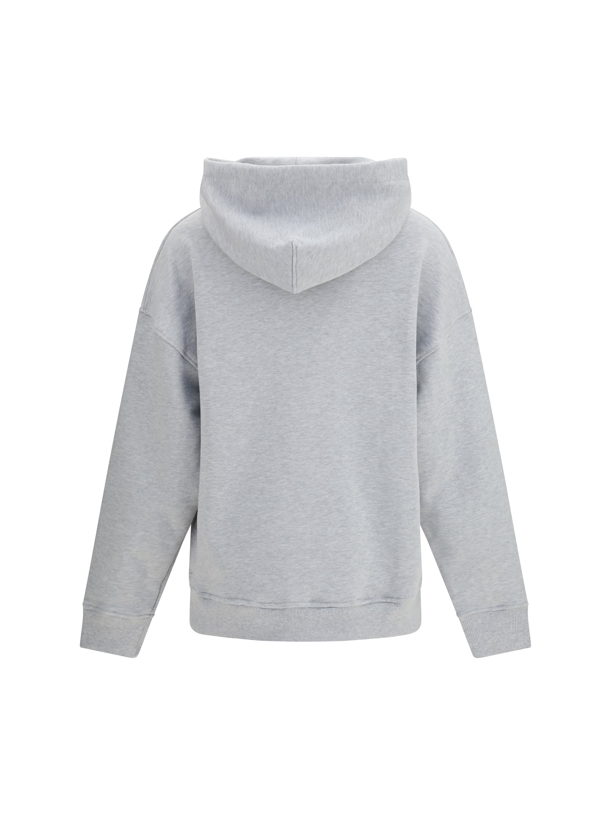 Fiorucci Poodle-Print Cotton Hoodie — Gray, view 2