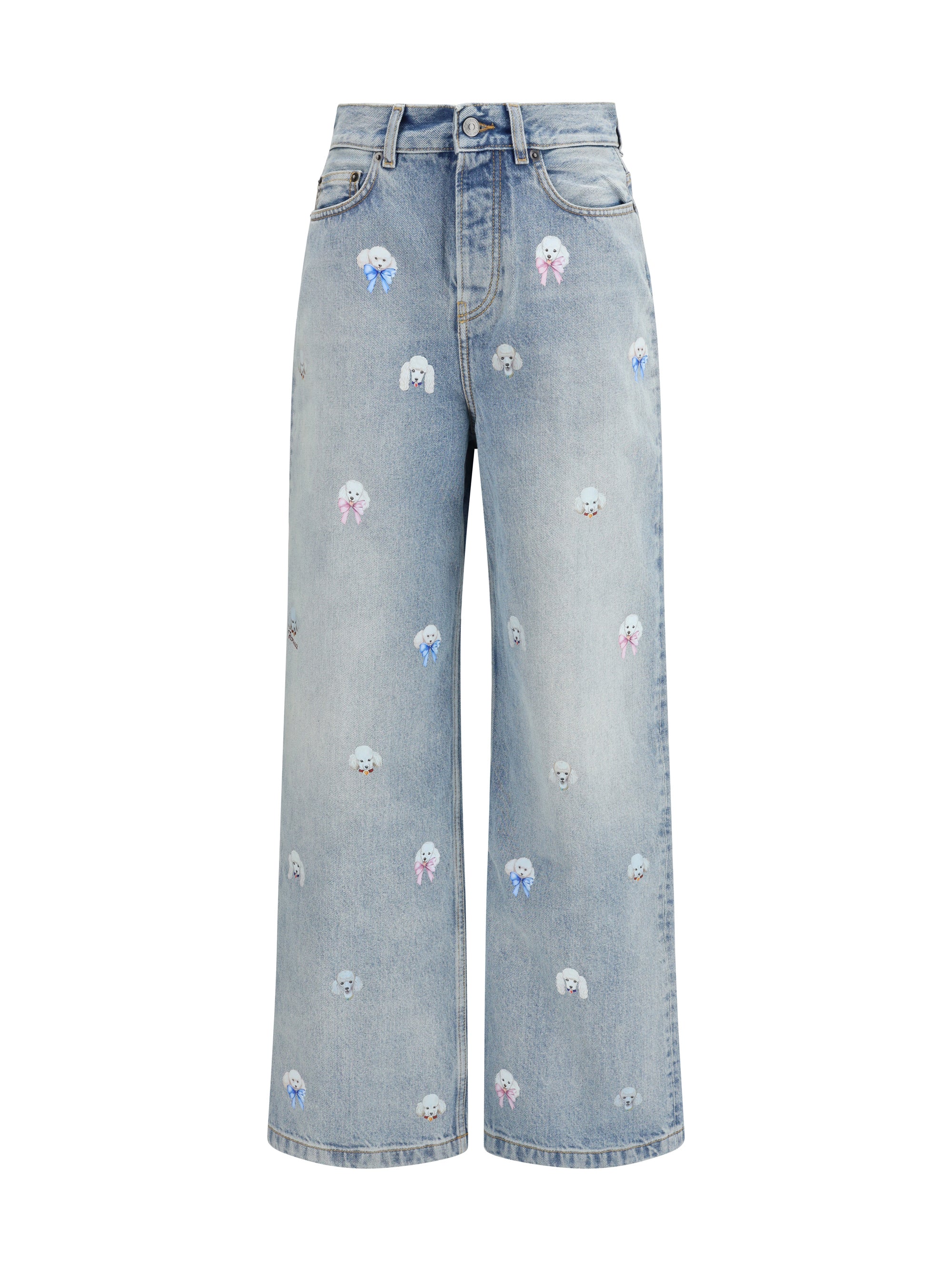 Fiorucci Poodle-Print Jeans — Blue by Fiorucci