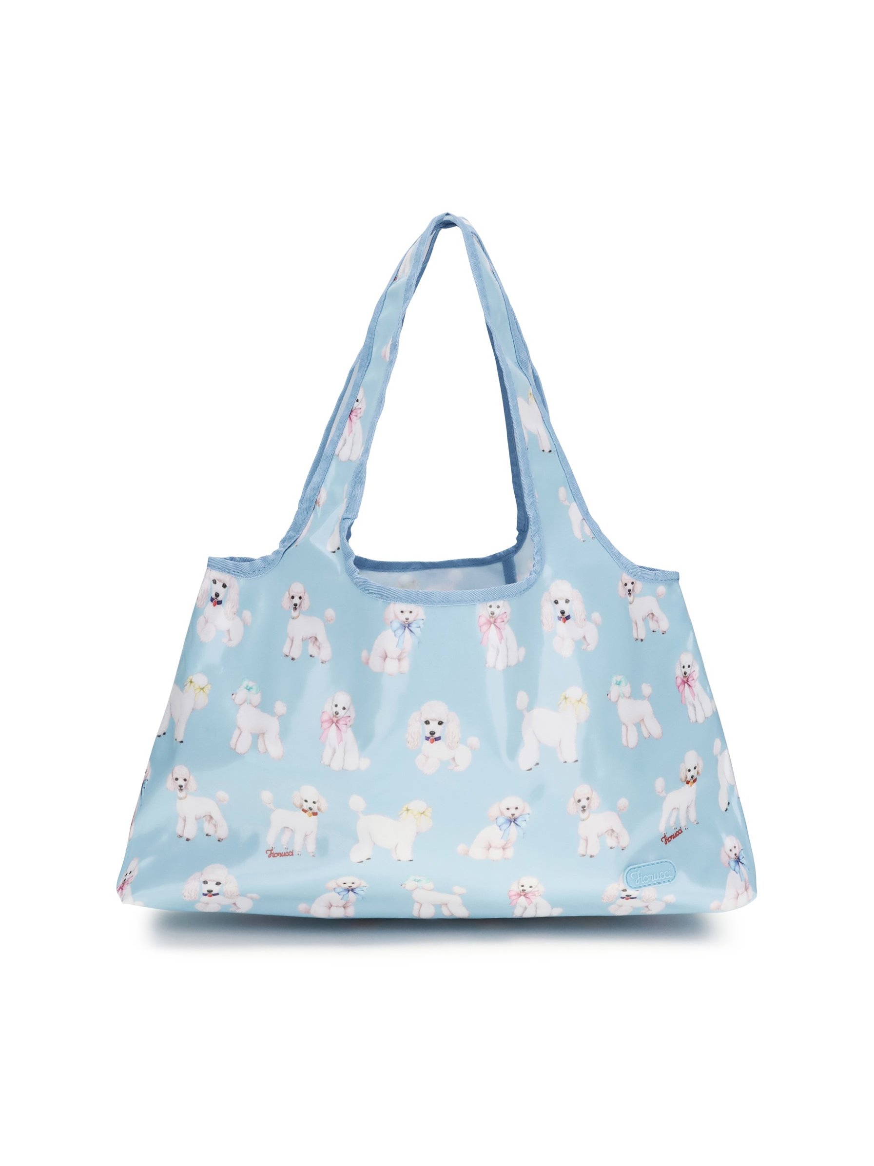 Fiorucci Poodle-Print PVC Shoulder Bag — Blue by Fiorucci
