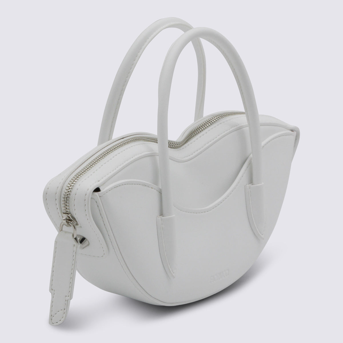 Fiorucci Paper Blend Top Handle Bag — White, view 2
