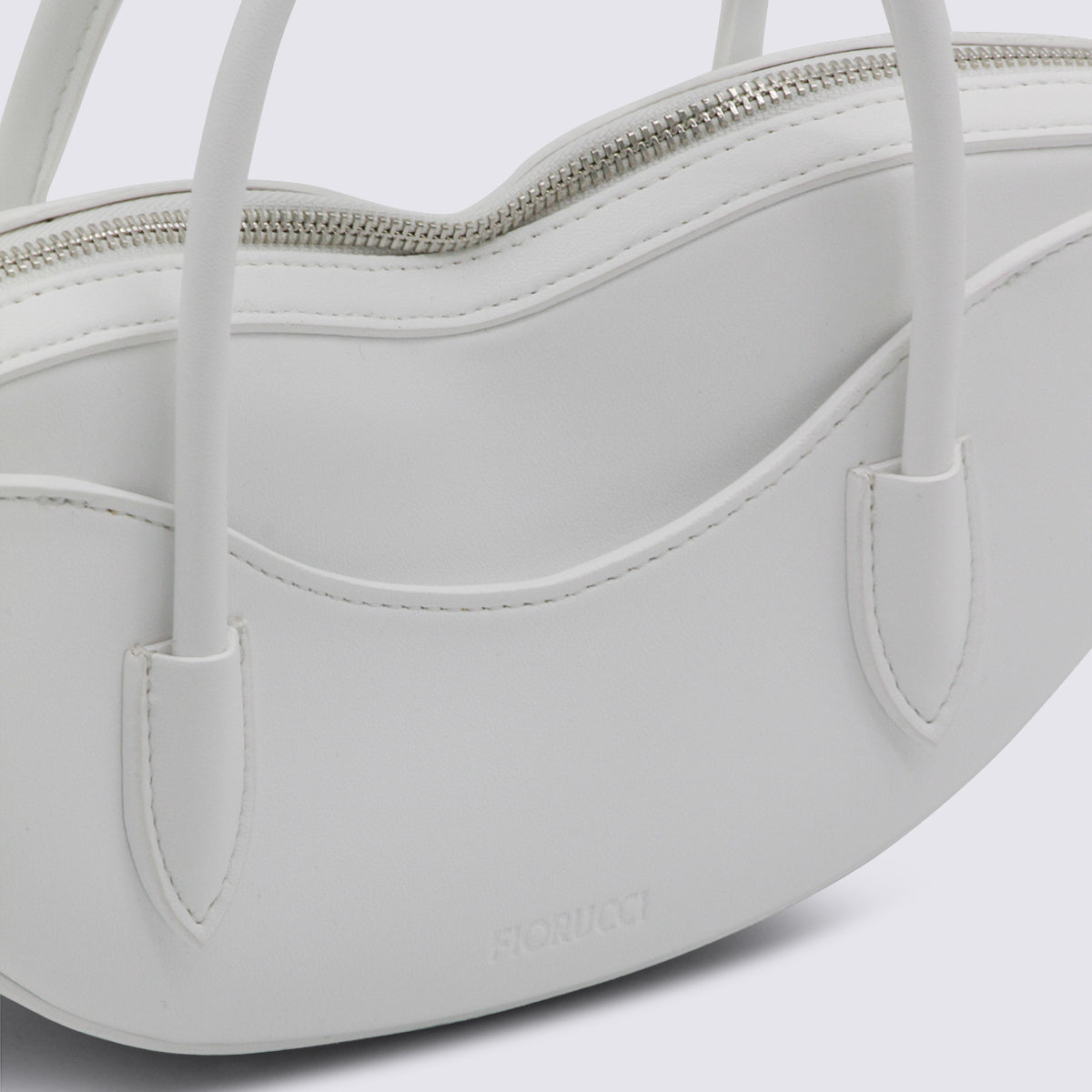 Fiorucci Paper Blend Top Handle Bag — White, view 4