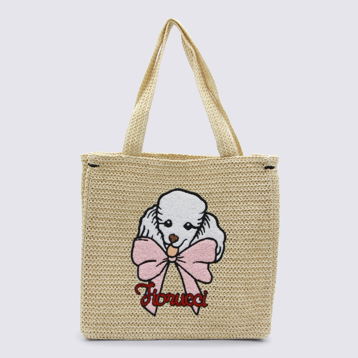 Fiorucci Poodle-Embroidered Tote Bag — Beige by Fiorucci