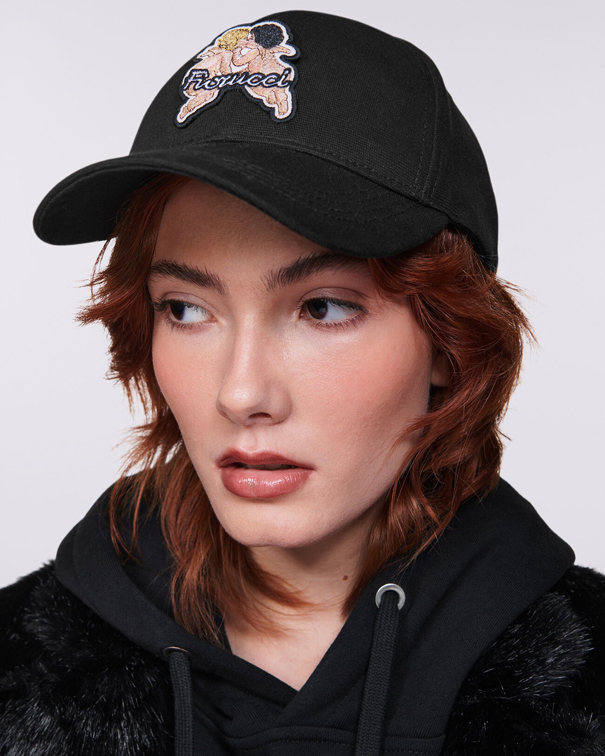 Fiorucci U01FPAHA135 Angels Patch Embroidered Baseball Cap — Black, view 2