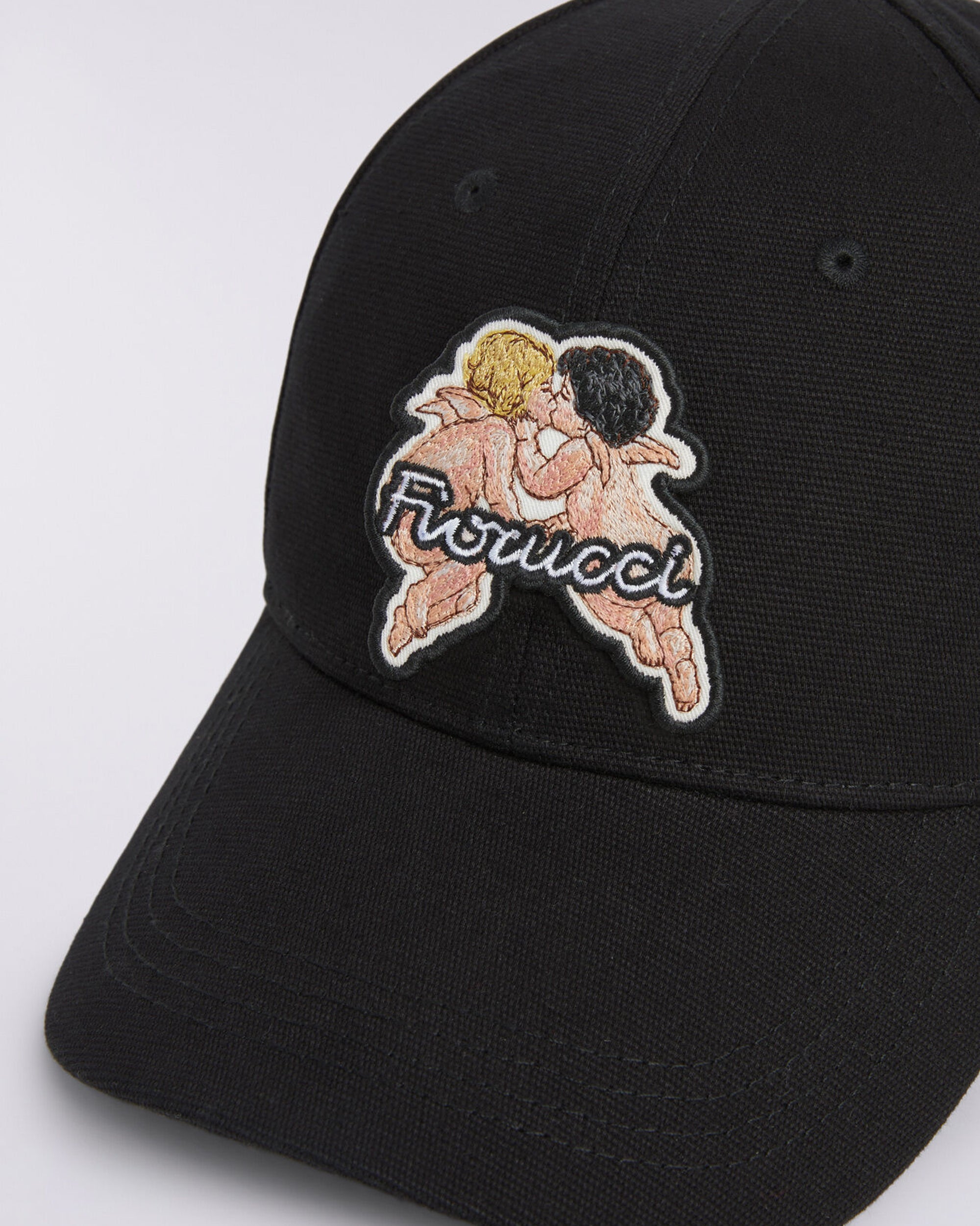 Fiorucci U01FPAHA135 Angels Patch Embroidered Baseball Cap — Black, view 4