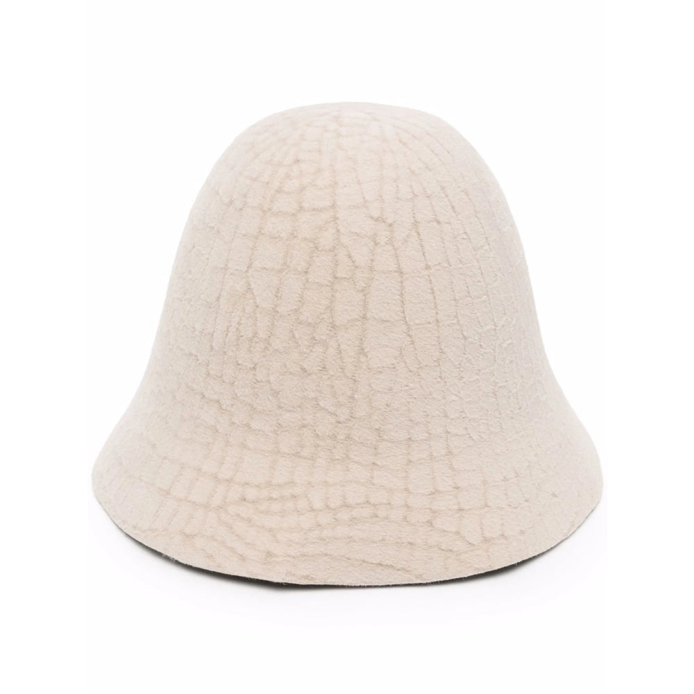 Flapper H59FE006FW21 Cracked Rabbit Felt Bucket Hat — Beige by Flapper