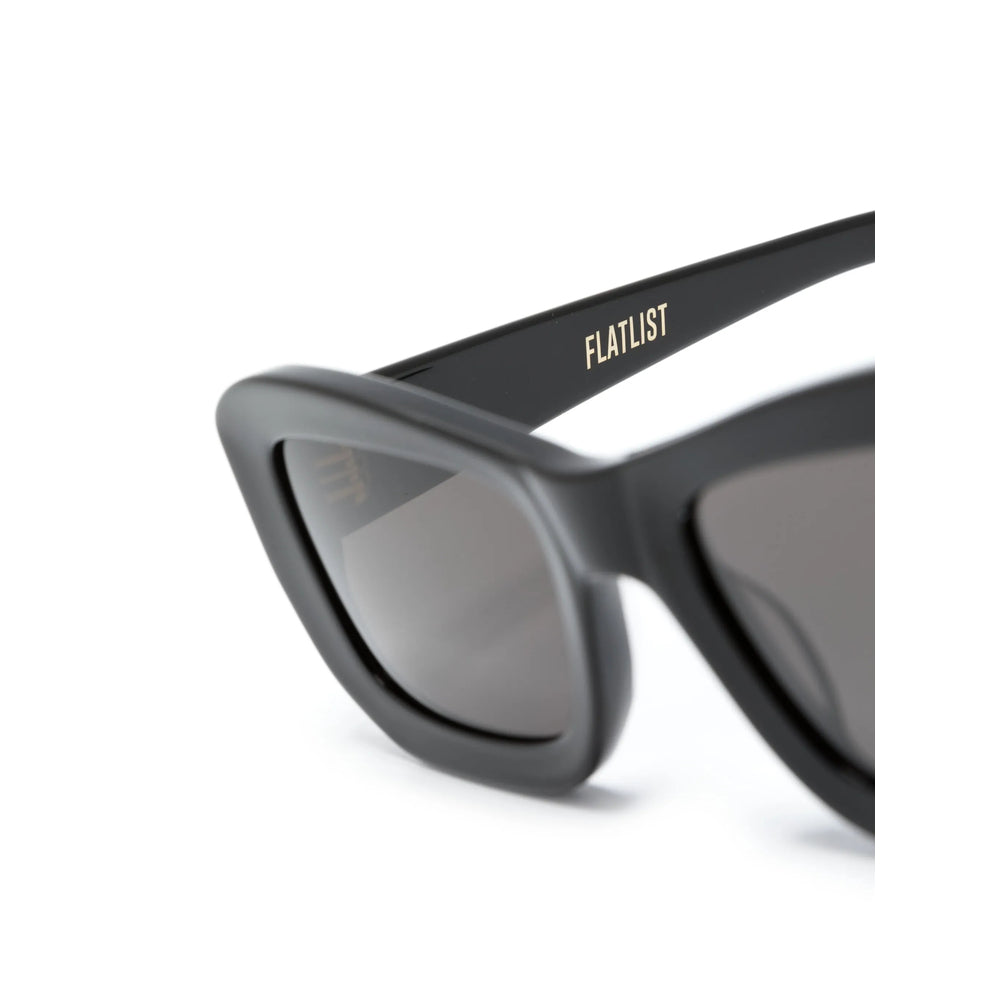 Flatlist 012 Black Square Frame Sunglasses — Black, view 2