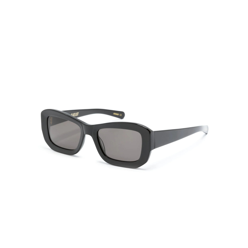Flatlist 012 Black Square Frame Sunglasses — Black, view 3