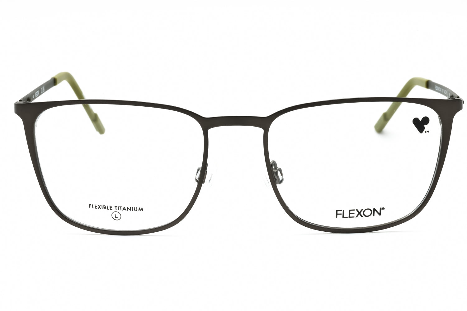 Flexon FLEXONE1143 Metal Rectangular Eyeglasses — Black, view 2