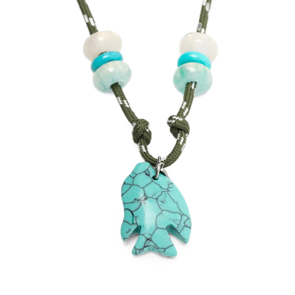 FlòWze Migre Necklace — Green, view 3