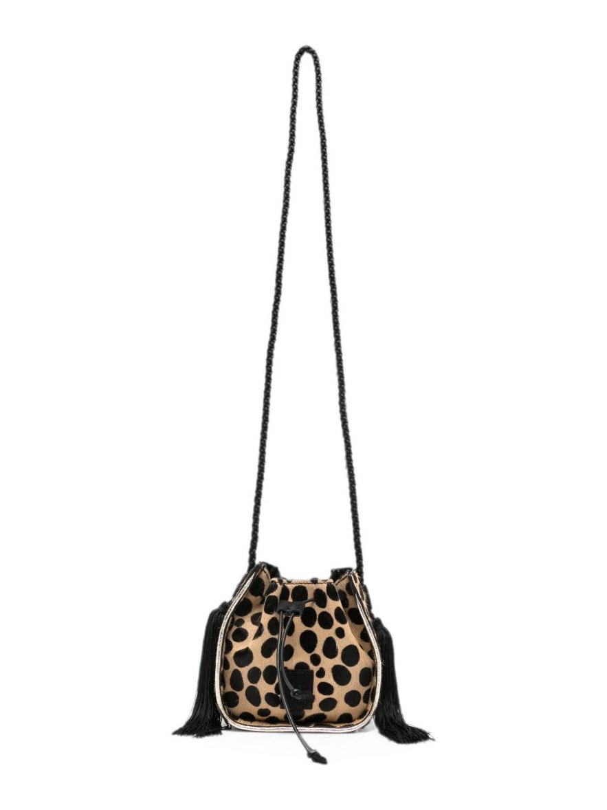 Forte Forte Leopard-Print Calf Hair Bucket Bag — Beige by Forte Forte